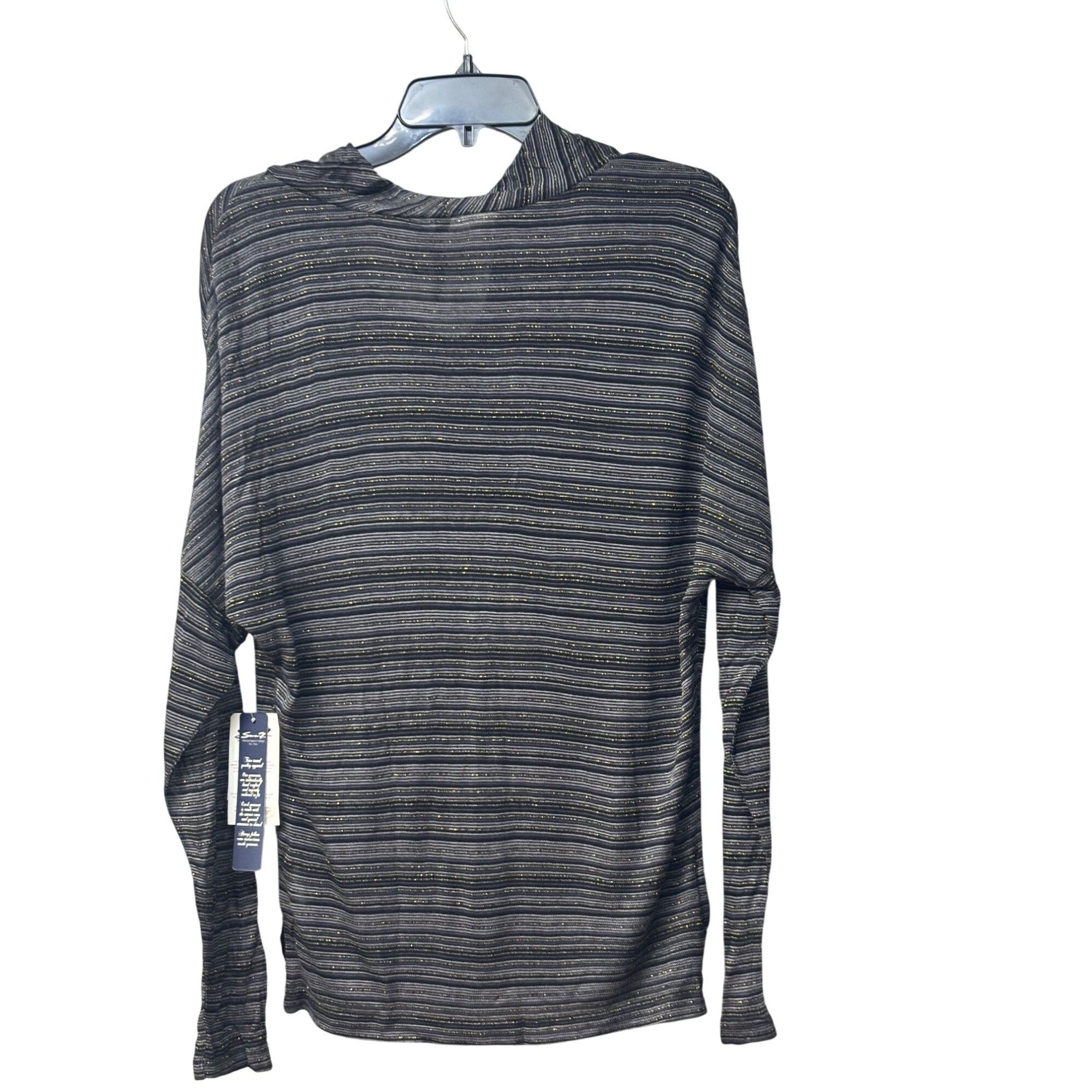 Other Seven7 Women’s Metallic Stripe, Cowl Neck, Dolman Sleeve Top Size M / US 6-8 / IT 42-44 - 4 Thumbnail