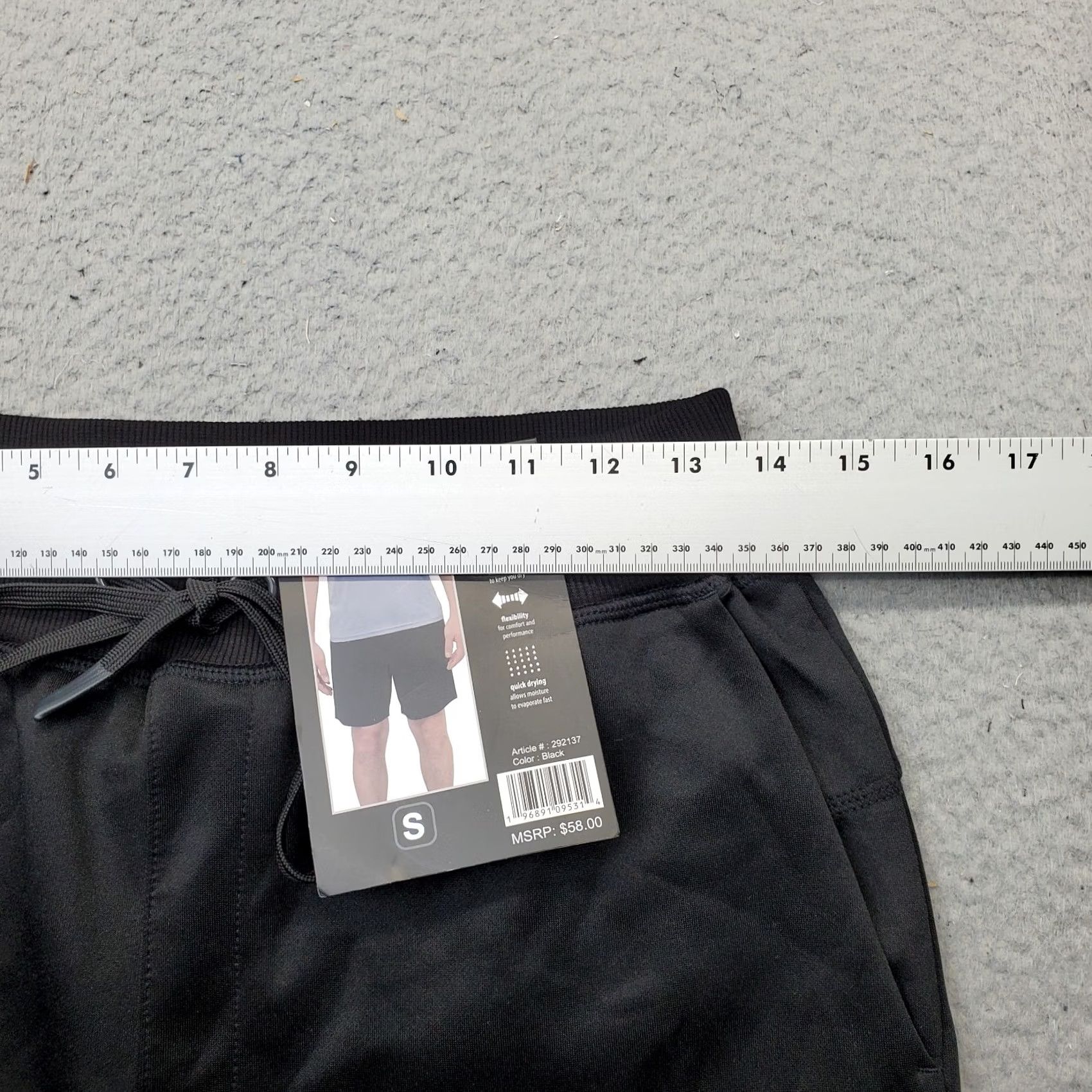 Vintage RBX Active Interlock Shorts Men S Black Comfort Quick Dry Drawstring Size US 29 - 5 Thumbnail