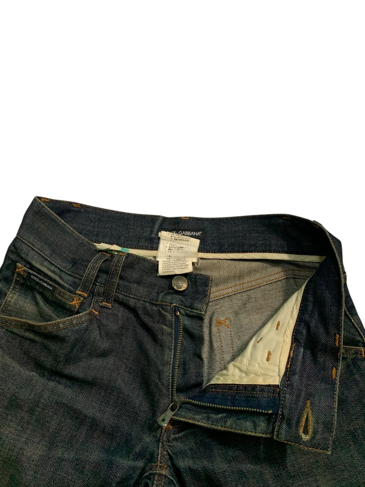 Dolce & Gabbana VINTAGE DOLCE & GABBANA EMBROIDERY LOGO RUSTY ITALY DENIM Size US 31 - 12 Thumbnail