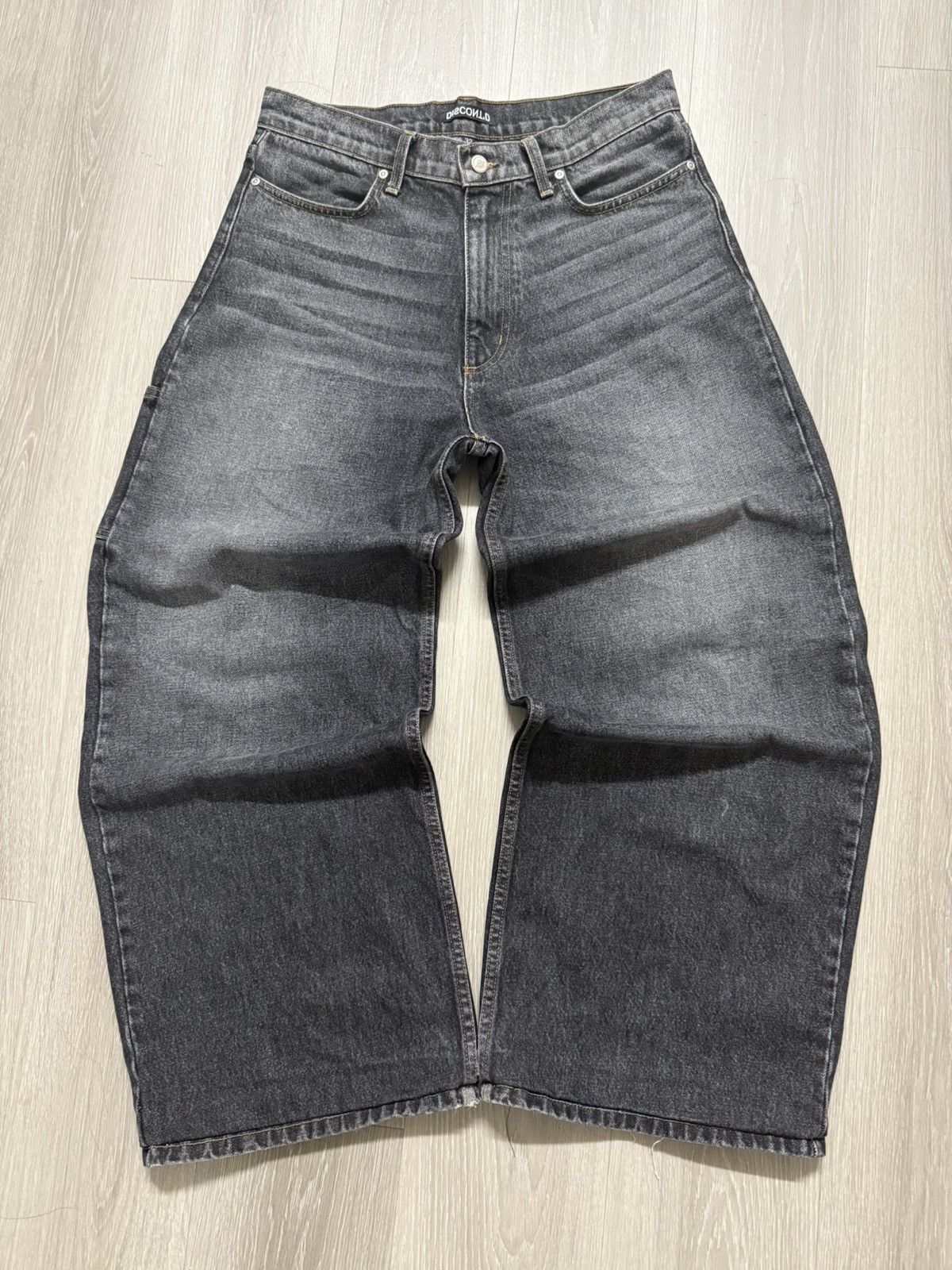 Charcoal baggy denim from Discontd