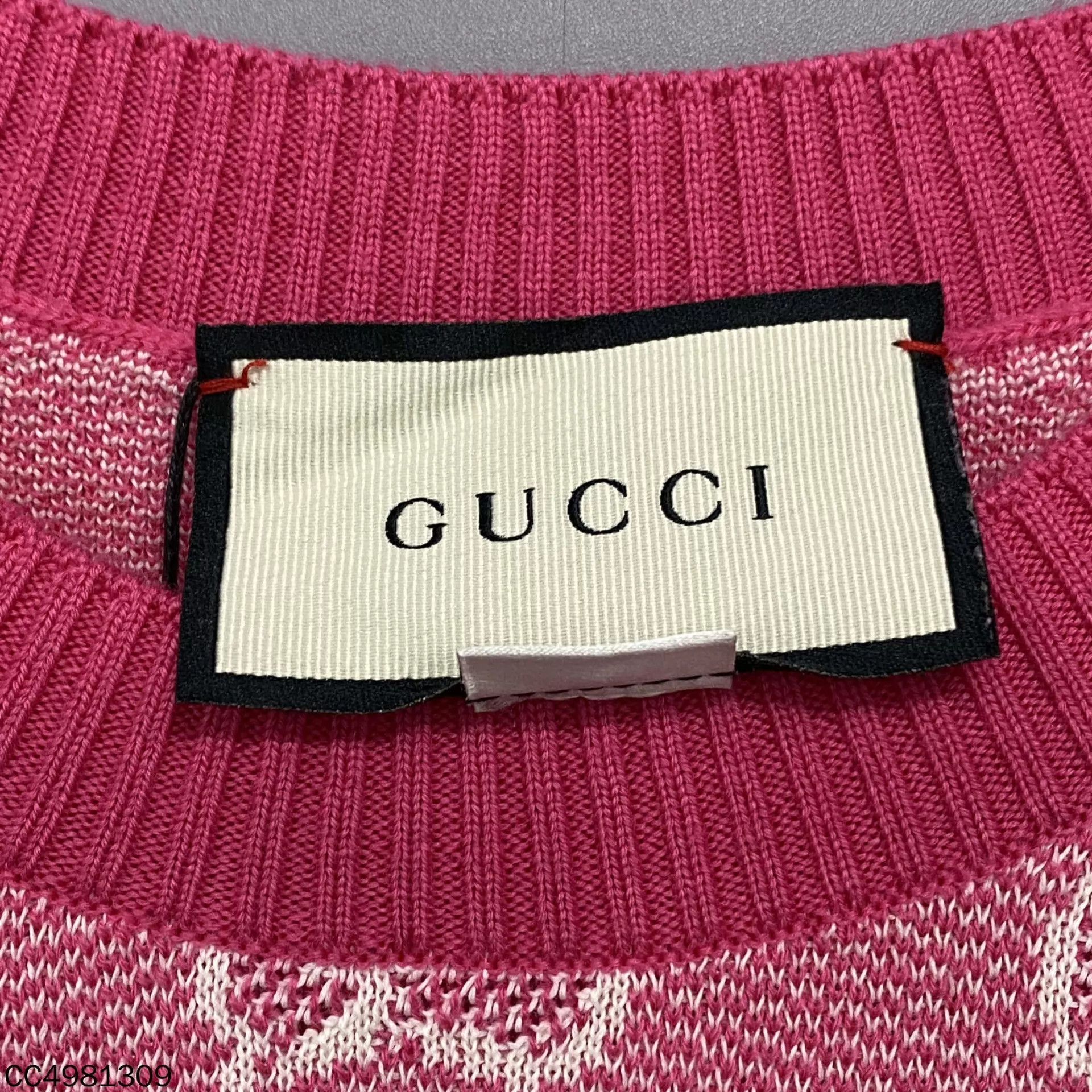 Gucci GUCCI Pink Jacquard Allover Print Dress XL 99 New Size XL / US 12-14 / IT 48-50 - 4 Thumbnail