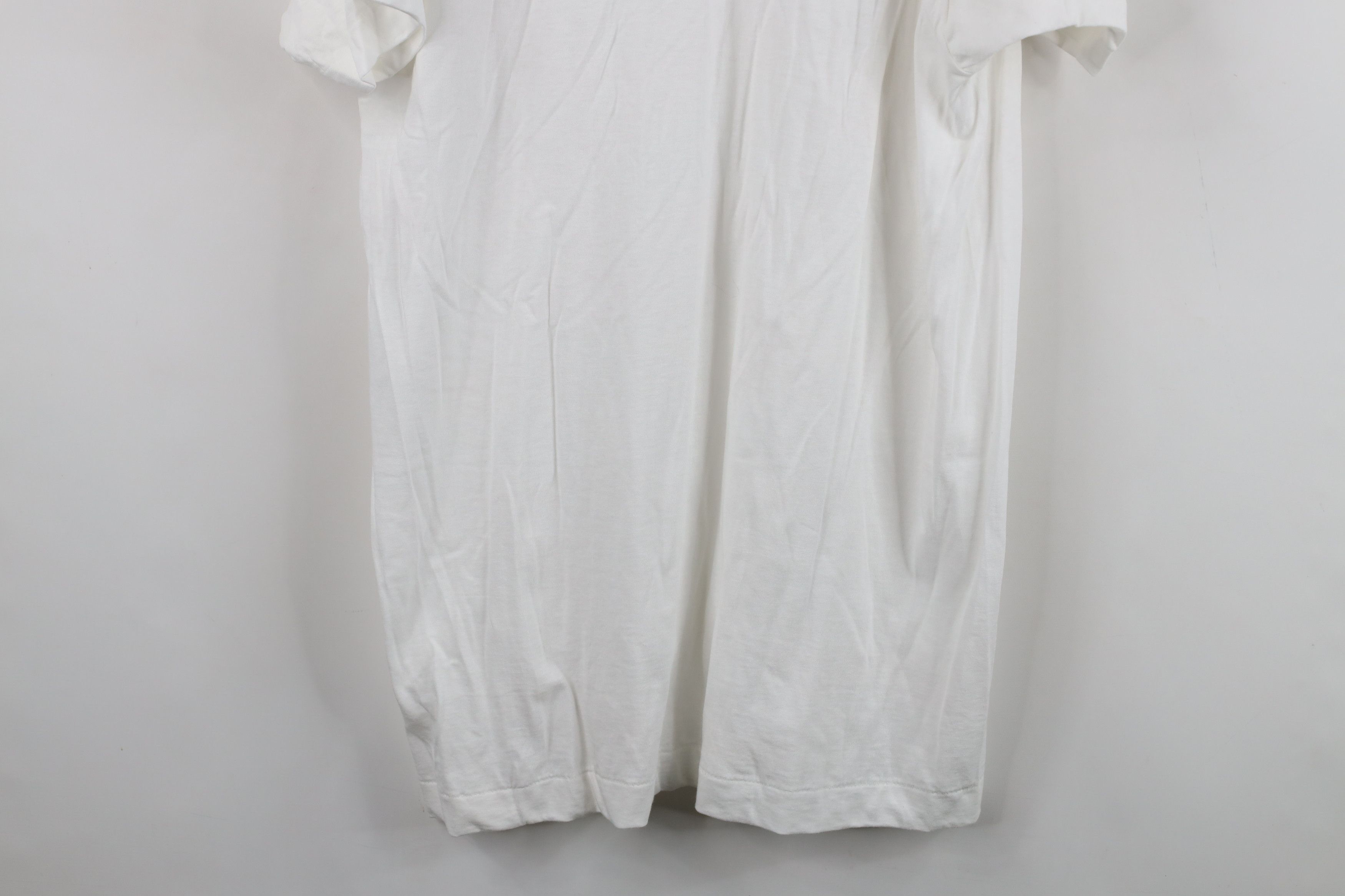 Vintage Vintage 90s Streetwear Cotton Short Sleeve T-Shirt White USA Size US XL / EU 56 / 4 - 10 Thumbnail