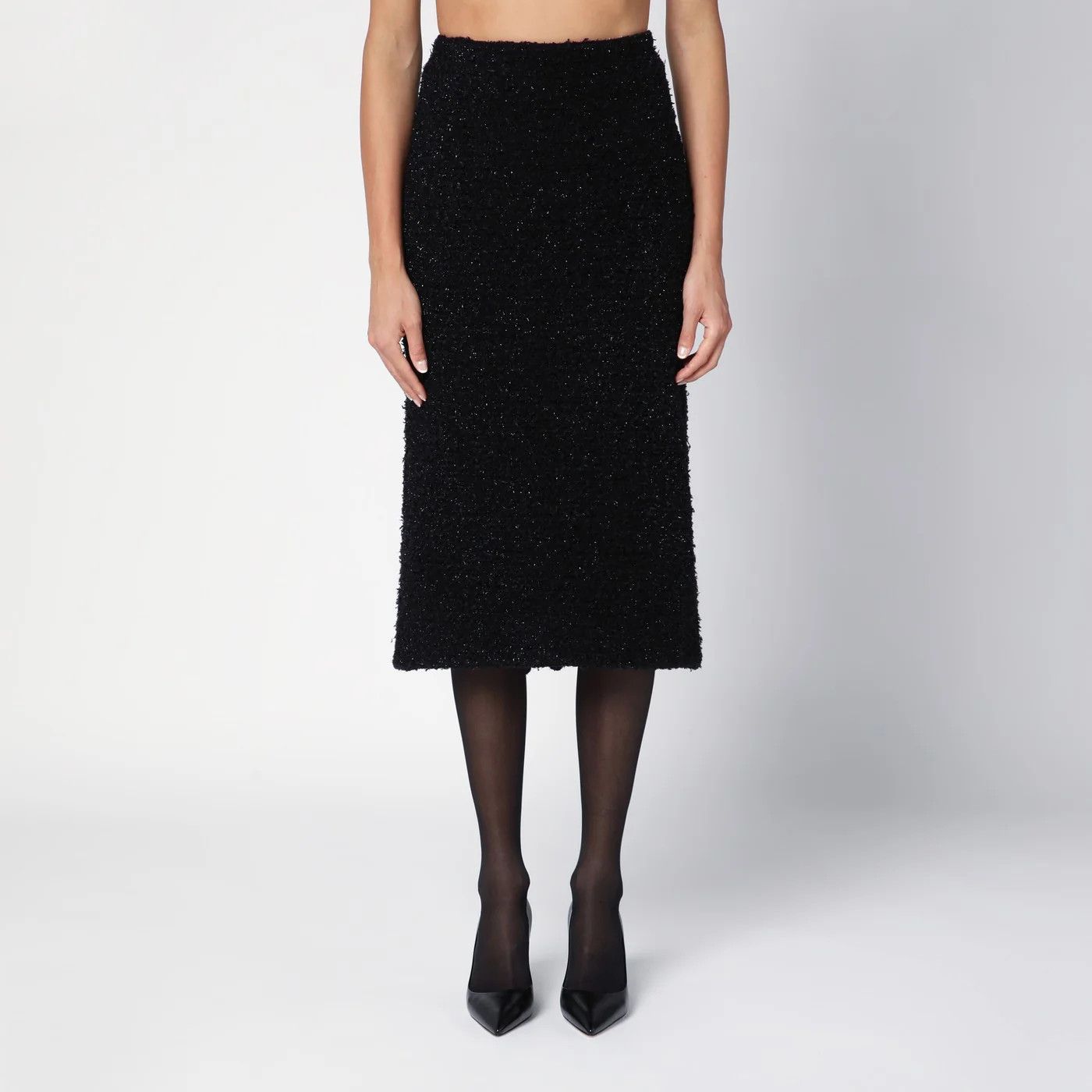 Balenciaga o1d2blof0426 Midi Skirt in Black Size 32" / US 10 / IT 46 - 1 Thumbnail