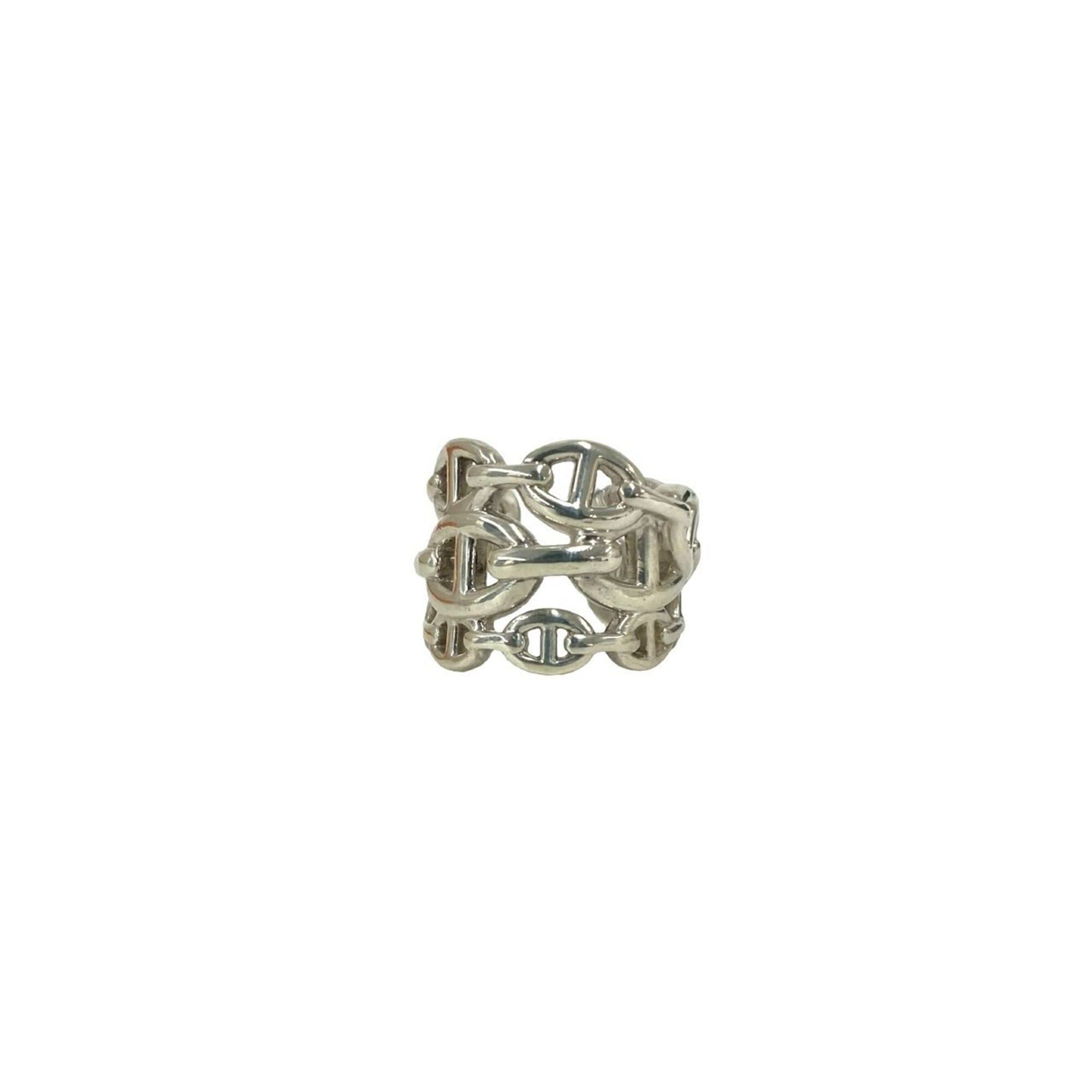 Hermes HERMES Chaine d'Ancre Enchainée Ring GM Sterling Silver 925 Accessory 75199 Size ONE SIZE - 1 Thumbnail