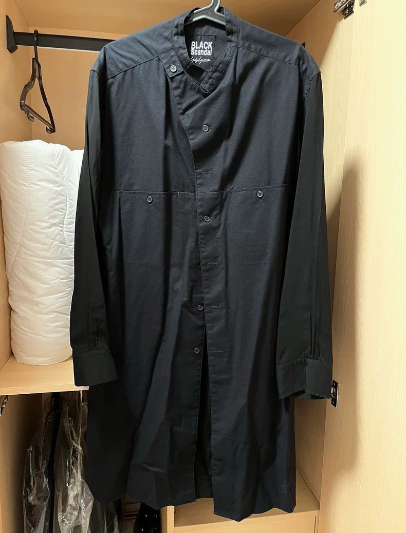 Yohji Yamamoto Yohji Yamamoto Yohji Yamamoto Black Long Sleeve Shirt-2506 Size US S / EU 44-46 / 1 - 1 Thumbnail