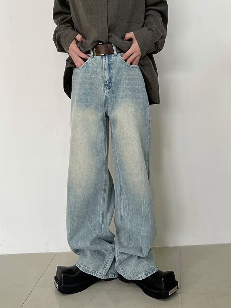 Japanese Brand × Jean Retro straight casual high street jeans Size US 32 / EU 48 - 3 Thumbnail