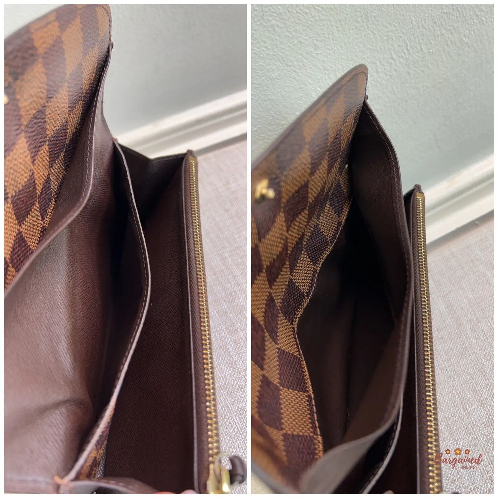 Louis Vuitton Louis Vuitton Damier Canvas Leather Emilie Long Wallet Size ONE SIZE - 6 Thumbnail
