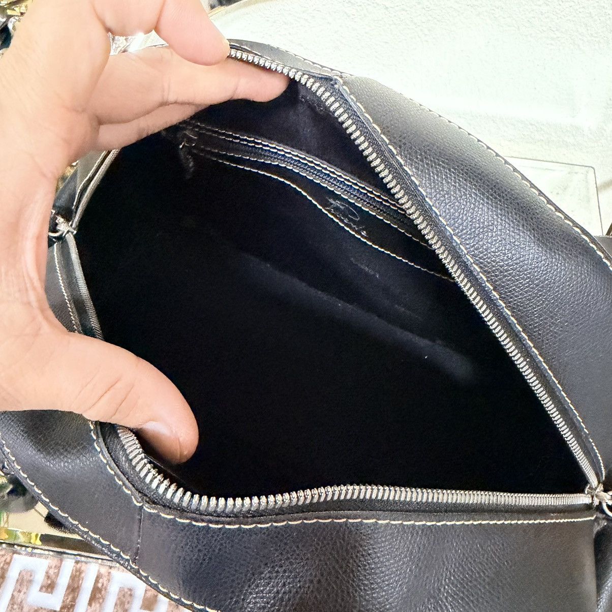 Loewe Loewe Leather Black Shoulder Handbag Size ONE SIZE - 12 Thumbnail