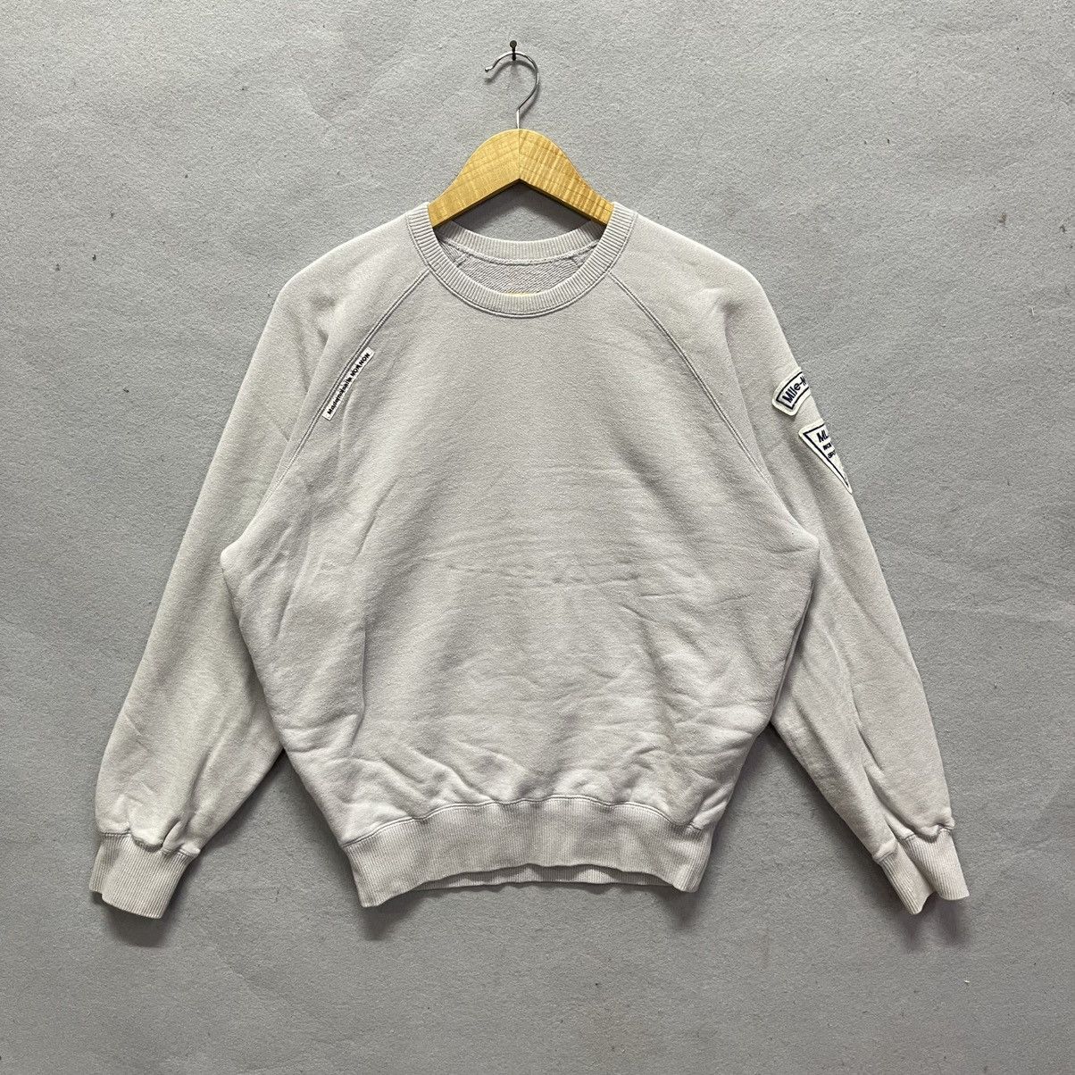 Mademoiselle Non Non Vintage 1990s Mademoiselle Non Non by Papas Sweatshirt Gray Size M / US 6-8 / IT 42-44 - 3 Thumbnail