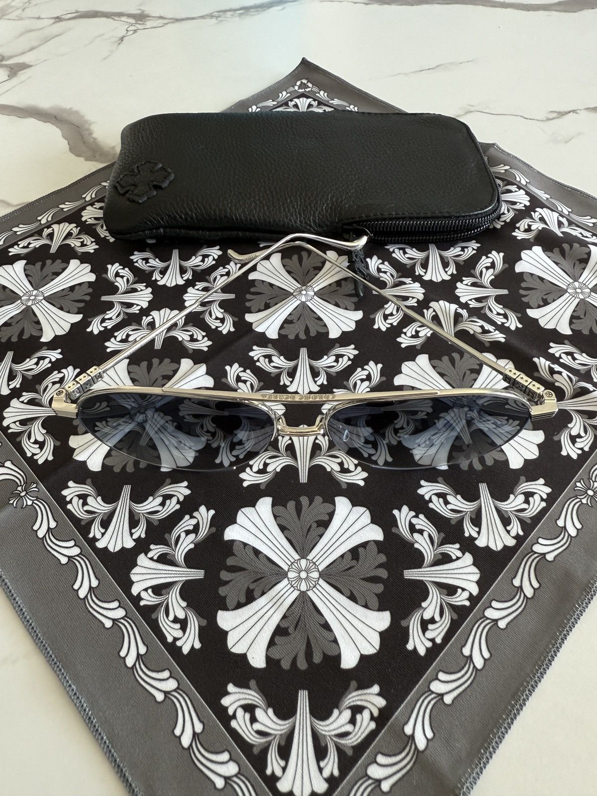 Chrome Hearts Chrome hearts Dice glasses plated white gold Size ONE SIZE - 3 Thumbnail