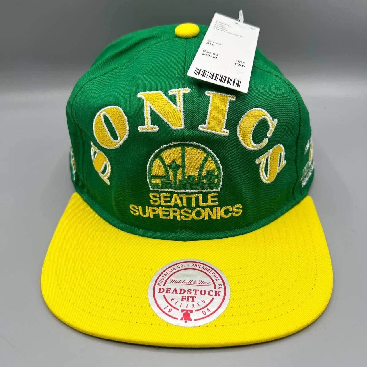 Mitchell & Ness Seattle Supersonics Hat Men Mitchell & Ness Snap Back Cap Size ONE SIZE - 1 Thumbnail