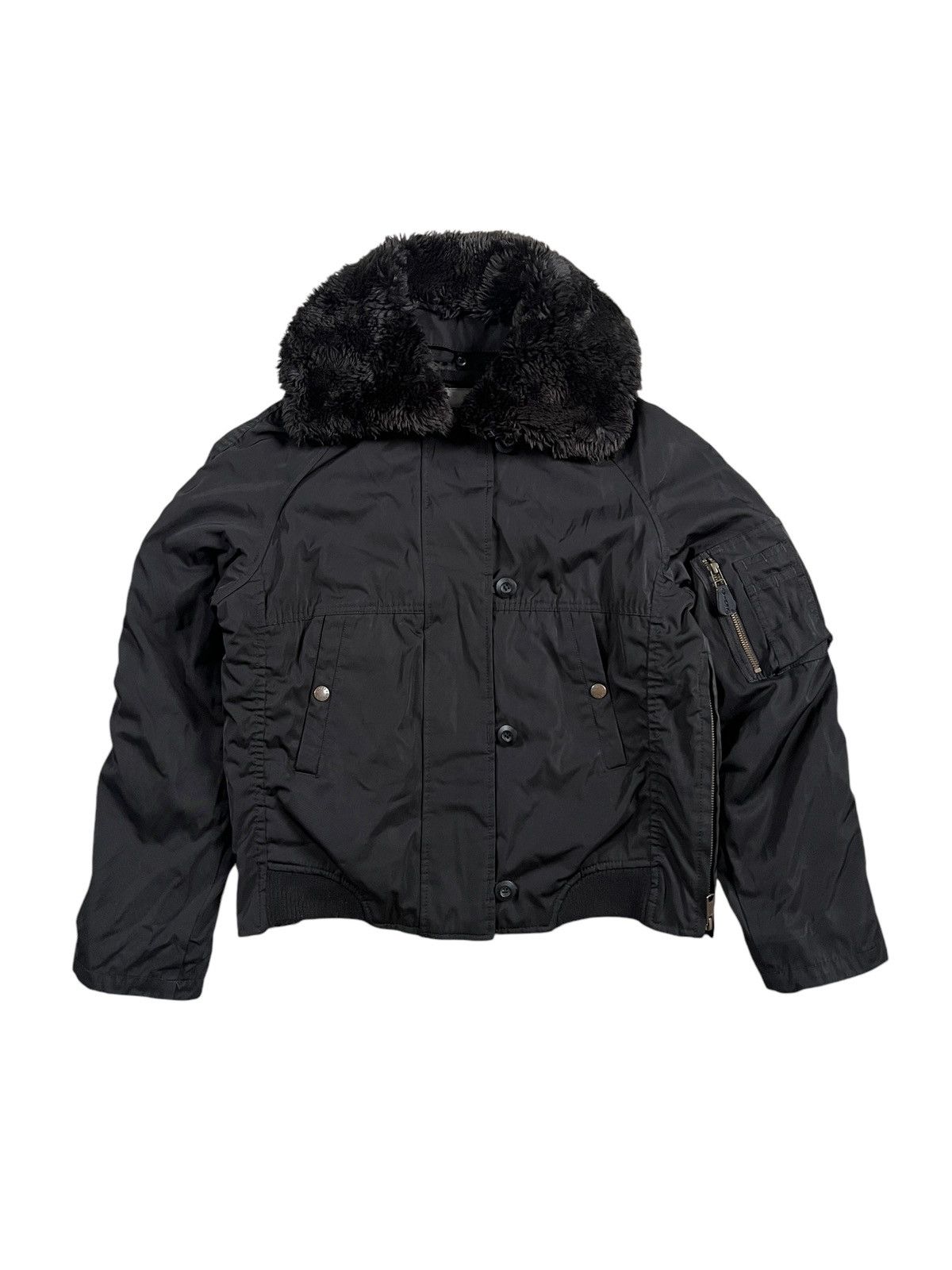 Avirex Avirex Belle Fur Collar Bomber Jacket Size M / US 6-8 / IT 42-44 - 20 Thumbnail
