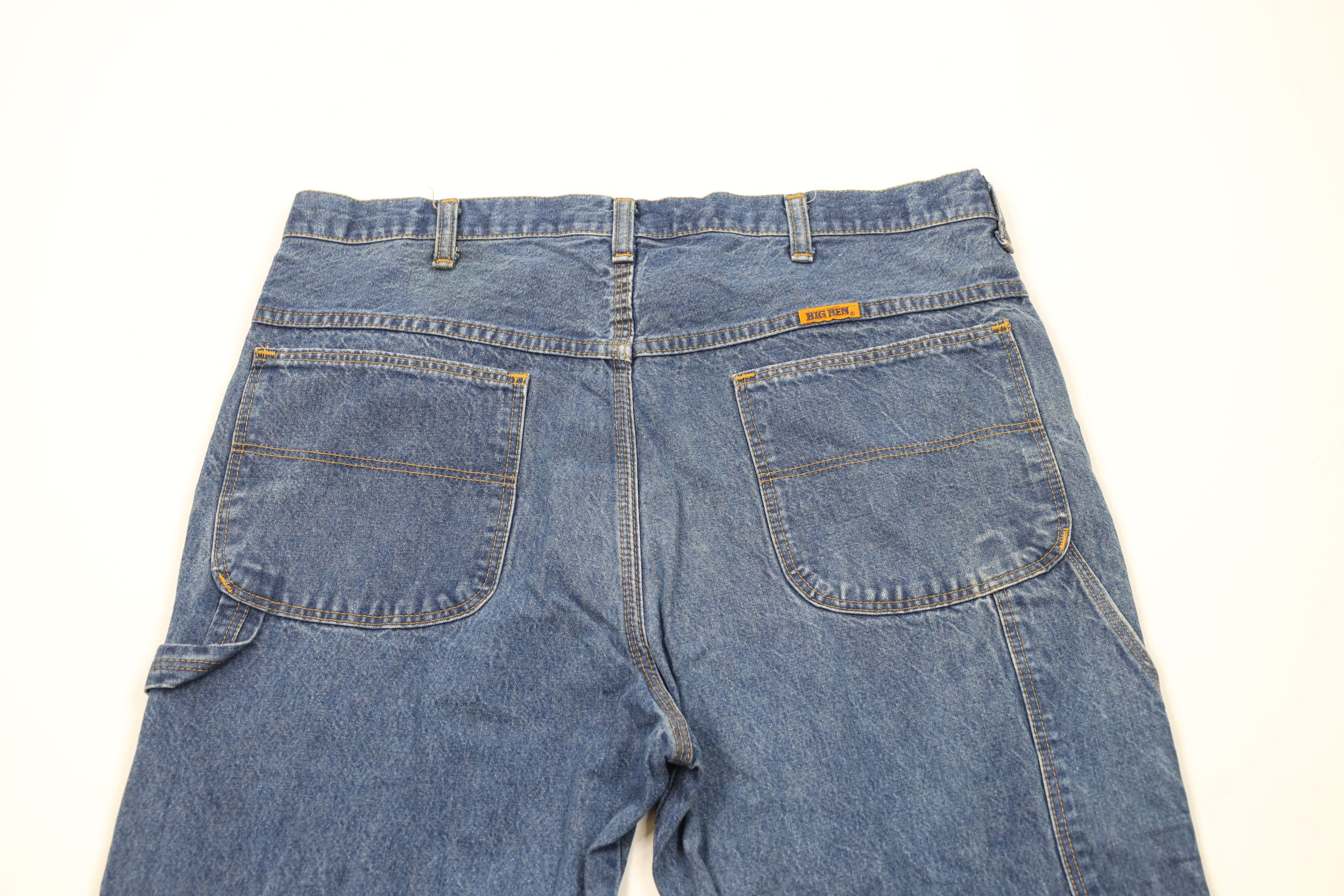 Vintage Vintage 90s Streetwear Workwear Wide Leg Dungaree Jeans USA Size US 36 / EU 52 - 11 Thumbnail