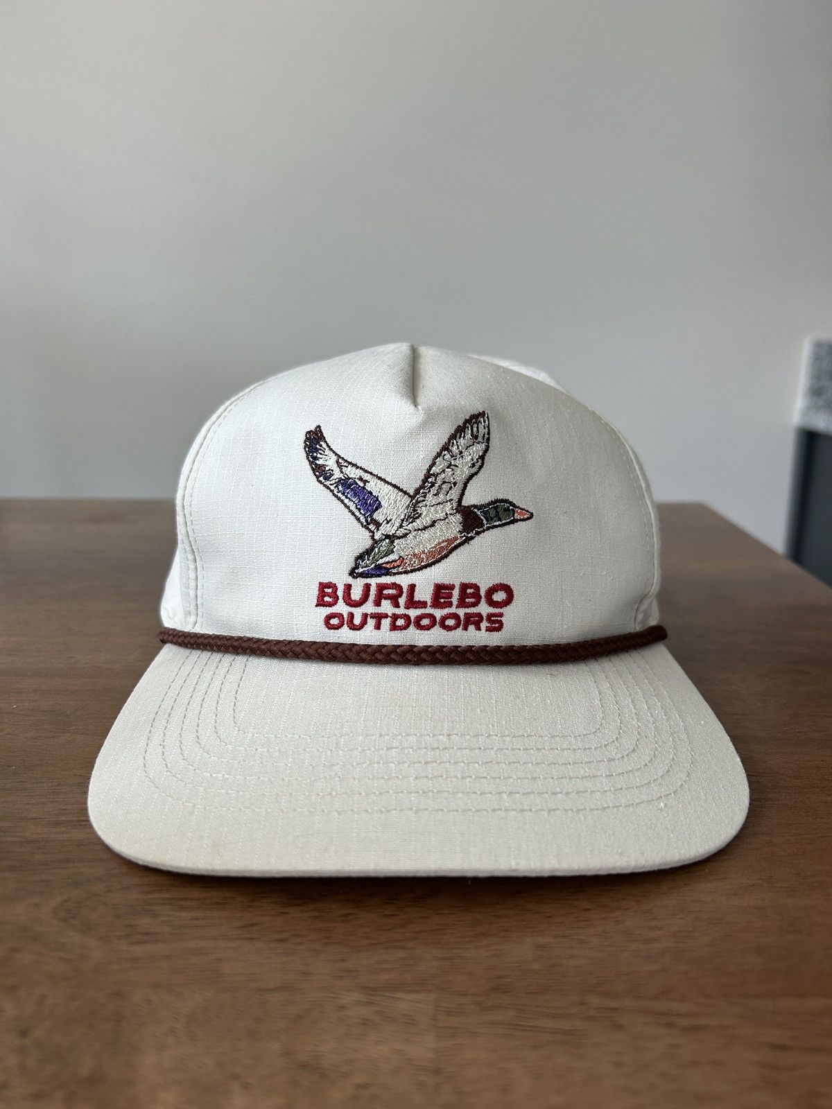 Other Burlebo Outdoors Geese White Cord Snapback Hat Size ONE SIZE - 1 Thumbnail