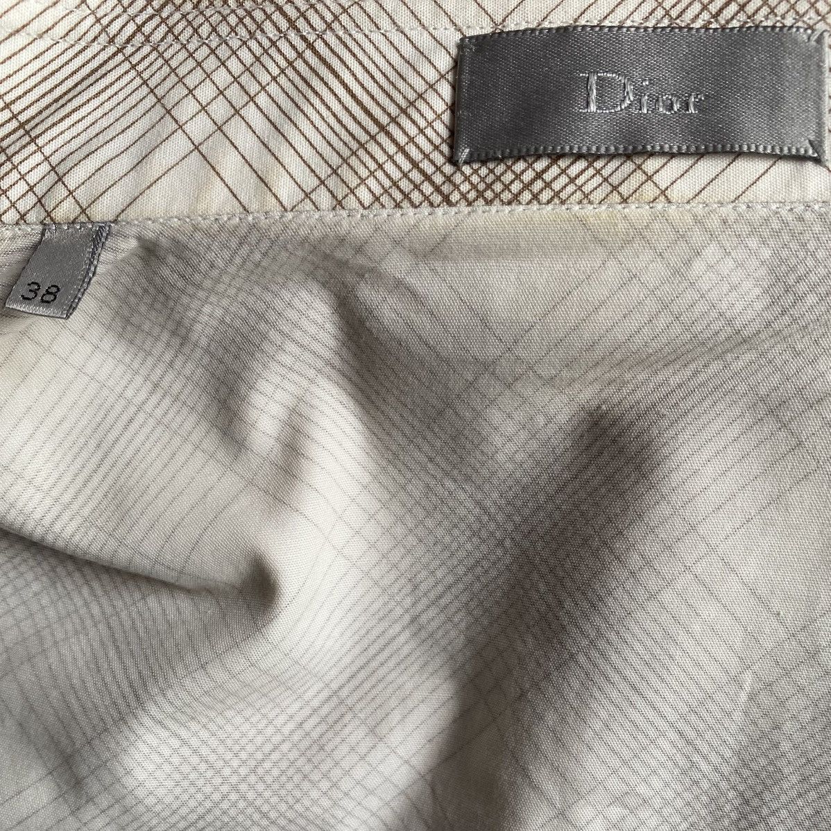 Dior Fall05 Eagle Embroidered Plaid Shirt Hedi Slimane Size US S / EU 44-46 / 1 - 6 Thumbnail