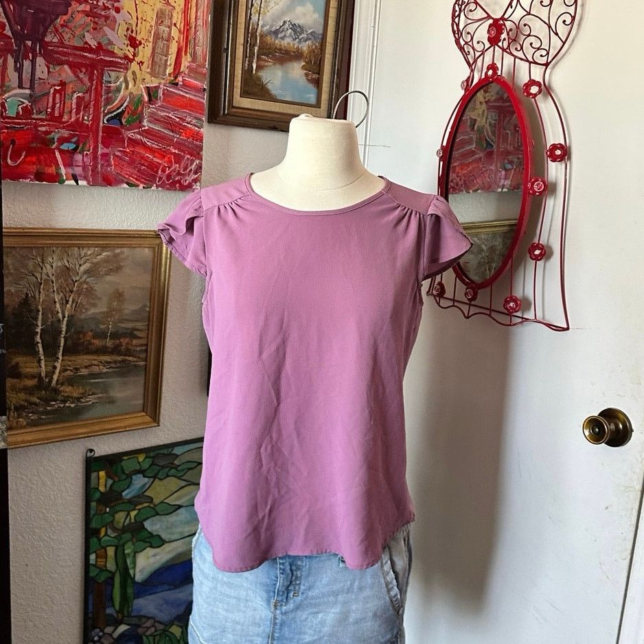 Other lily white purple short sleeve shirt Size M / US 6-8 / IT 42-44 - 1 Thumbnail
