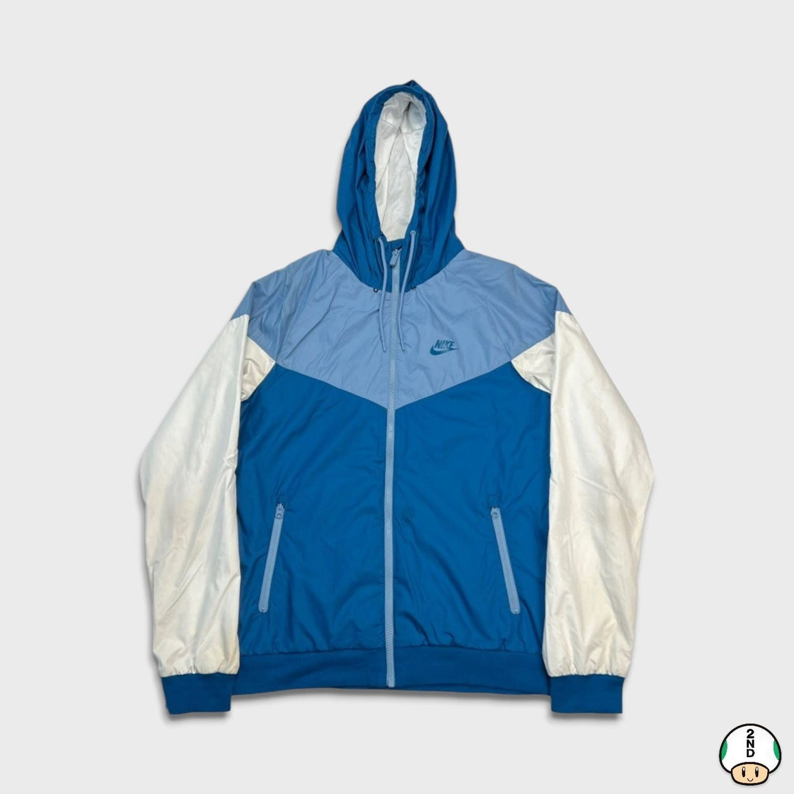 Nike × Vintage Nike Sportswear Jacket Small Swoosh Zip Outdoor Windbreaker Size US S / EU 44-46 / 1 - 1 Thumbnail