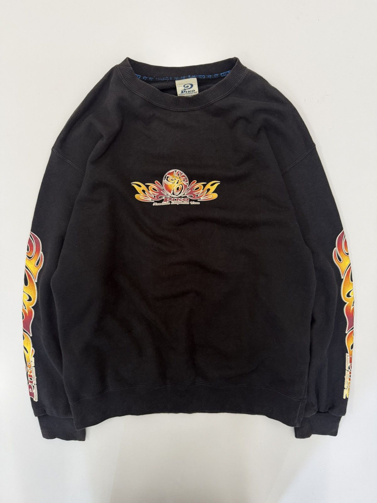 Sun Surf 🔥 FLAME 🔥 Piko Longboard Wear Big Logo Roundneck Sweat - L Size US L / EU 52-54 / 3 - 2 Thumbnail