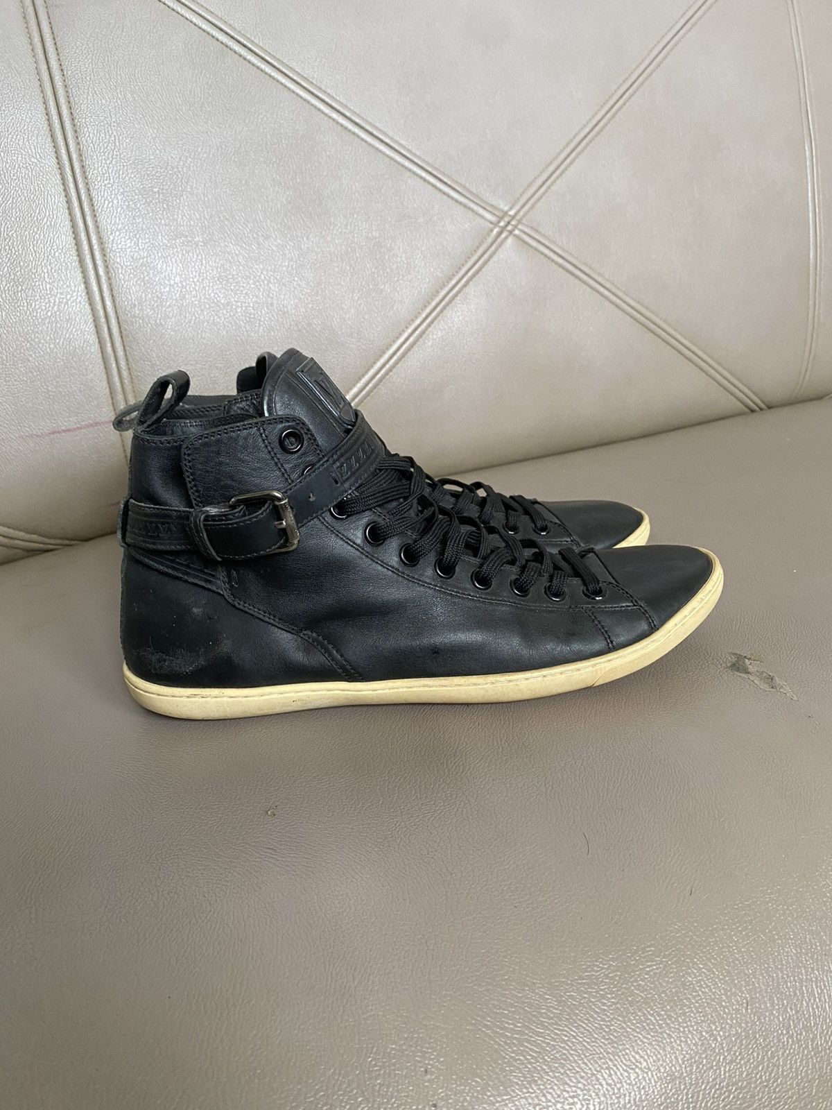 Louis Vuitton Vintage louis vuitton high top leather trainers Size US 11 / EU 44 - 5 Thumbnail