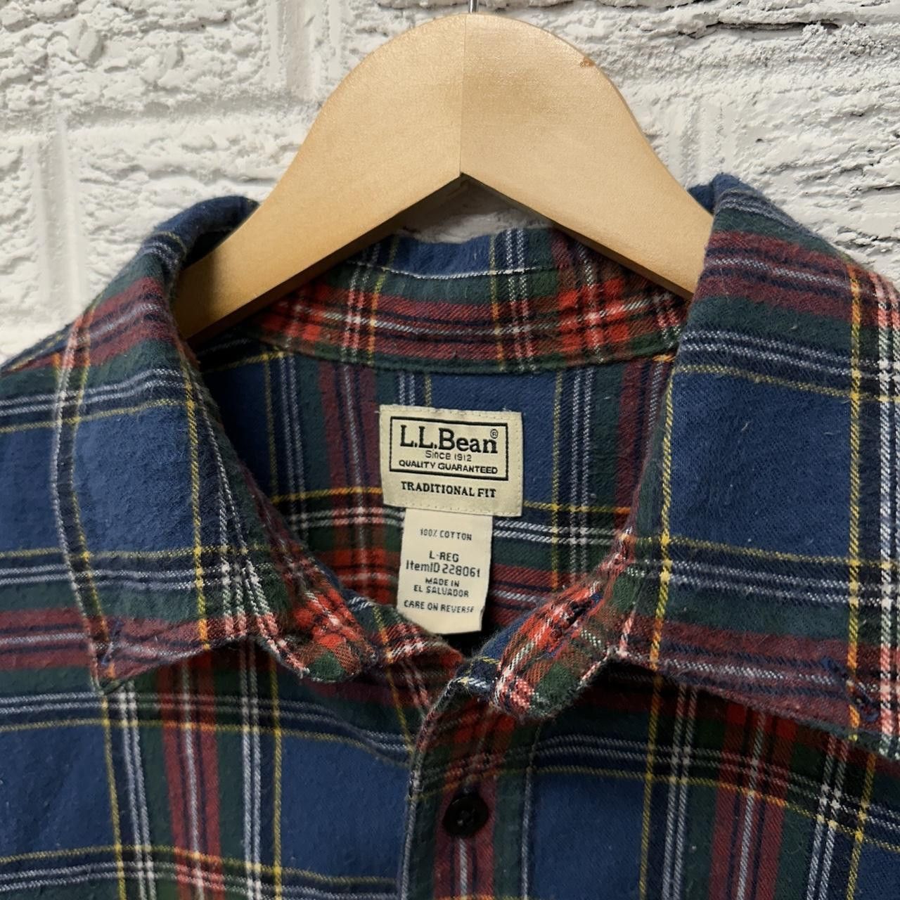 L.L. Bean Vintage L.L. Bean Button Down Flannel Collared Shirt Men’s L Size US L / EU 52-54 / 3 - 4 Thumbnail