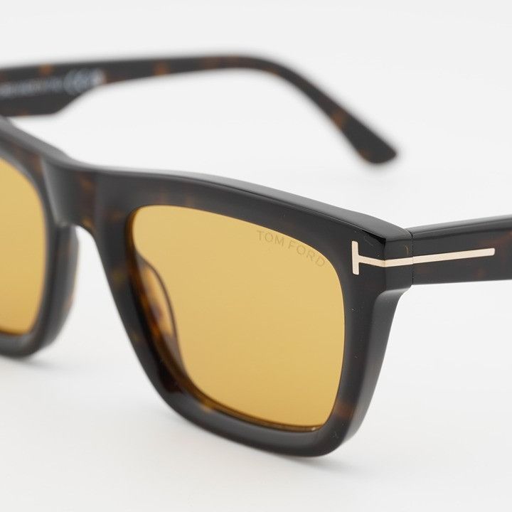 Tom Ford Tom Ford Lelio FT1207 52E Sunglasses Dark Havana Square Size ONE SIZE - 8 Thumbnail