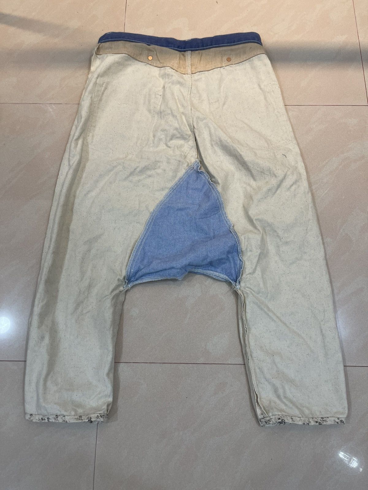 Kapital Kapital Floral Sarouel Pants Denim,All Over Pattern Size US 33 - 19 Thumbnail