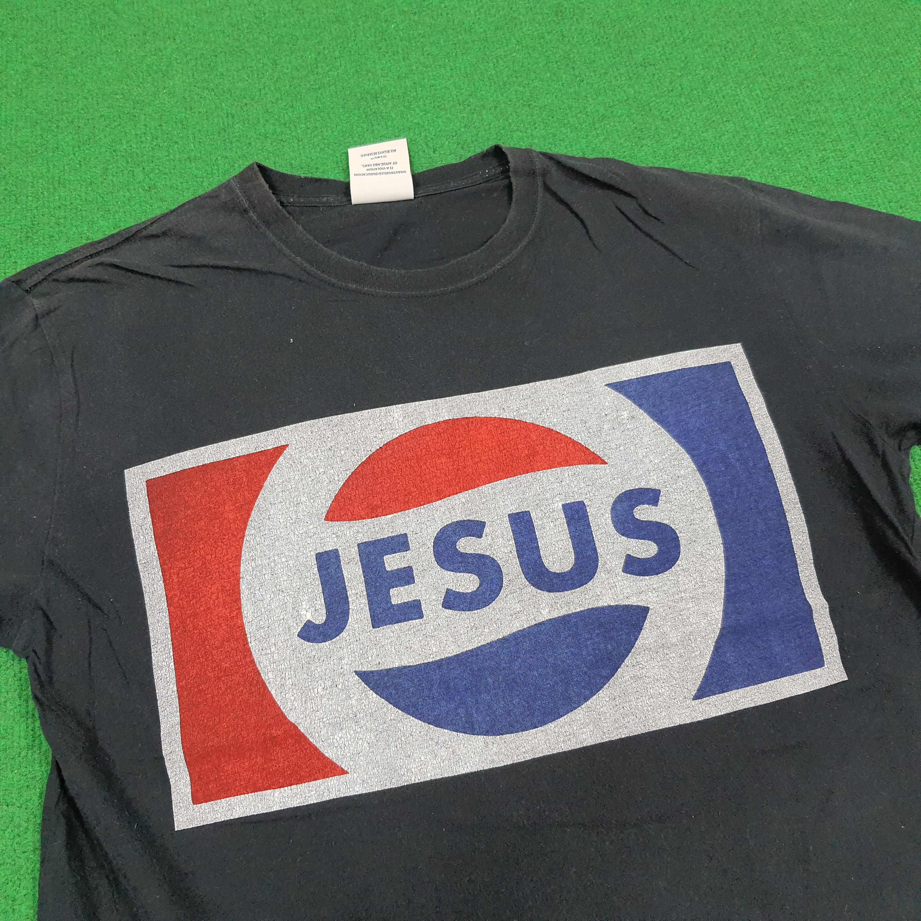 Swagger × Vintage Vintage Swagger SWG Jesus Parody PEPSI Streetwear Tshirt Size US M / EU 48-50 / 2 - 2 Thumbnail