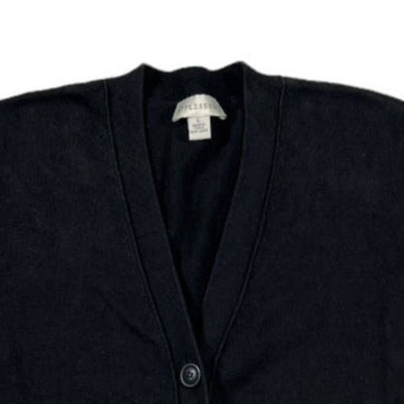 NBDN Nobrandedon Appleseed’s Black Sweater Cardigan | Size L Size L / US 10 / IT 46 - 3 Thumbnail