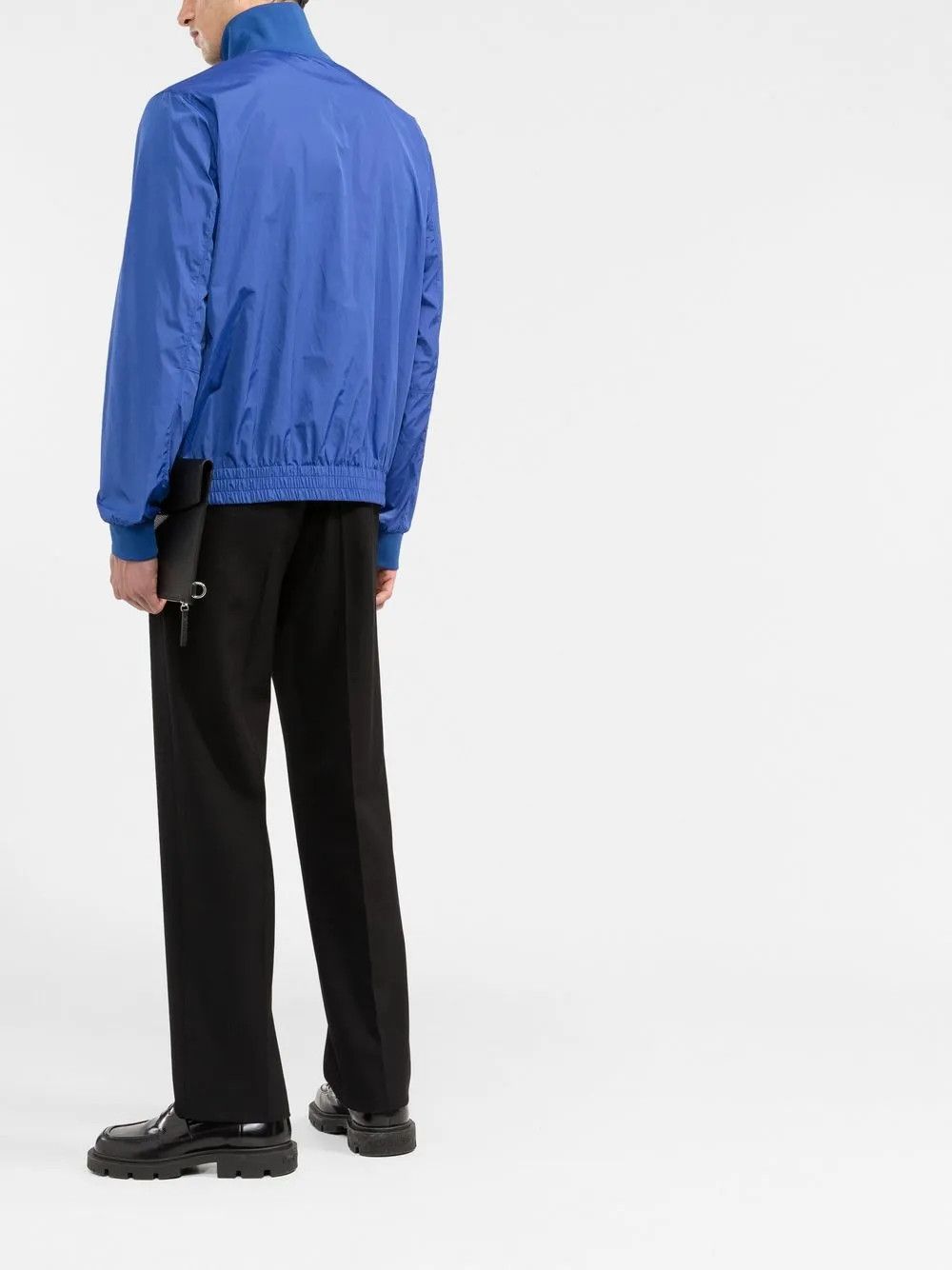 Valentino o1y0525 Logo Shell Bomber Jacket in Blue Size US M / EU 48-50 / 2 - 4 Thumbnail