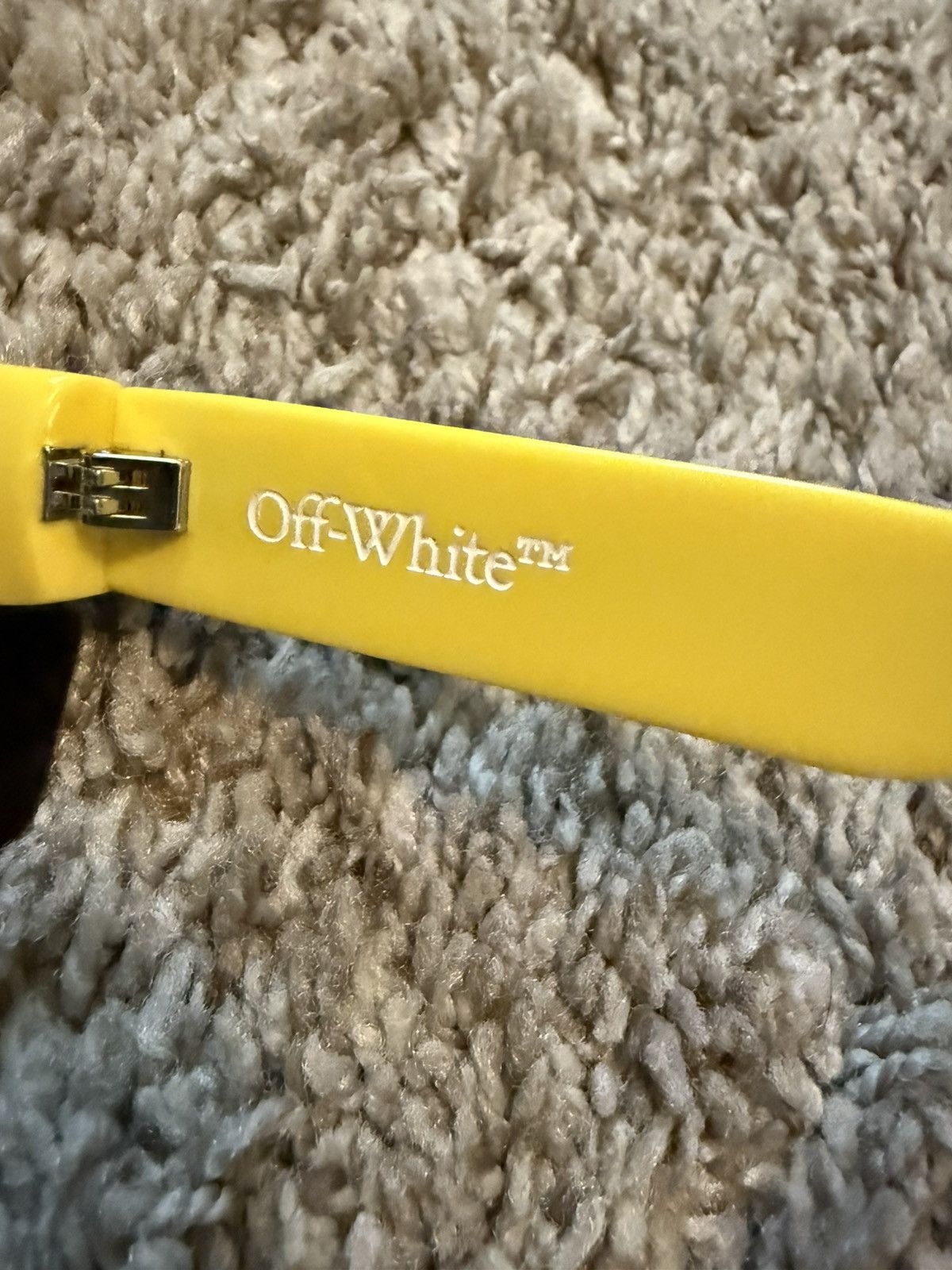 Off-White Off-White Toledo Half rim sunglasses Acetate Yellow Size ONE SIZE - 8 Thumbnail