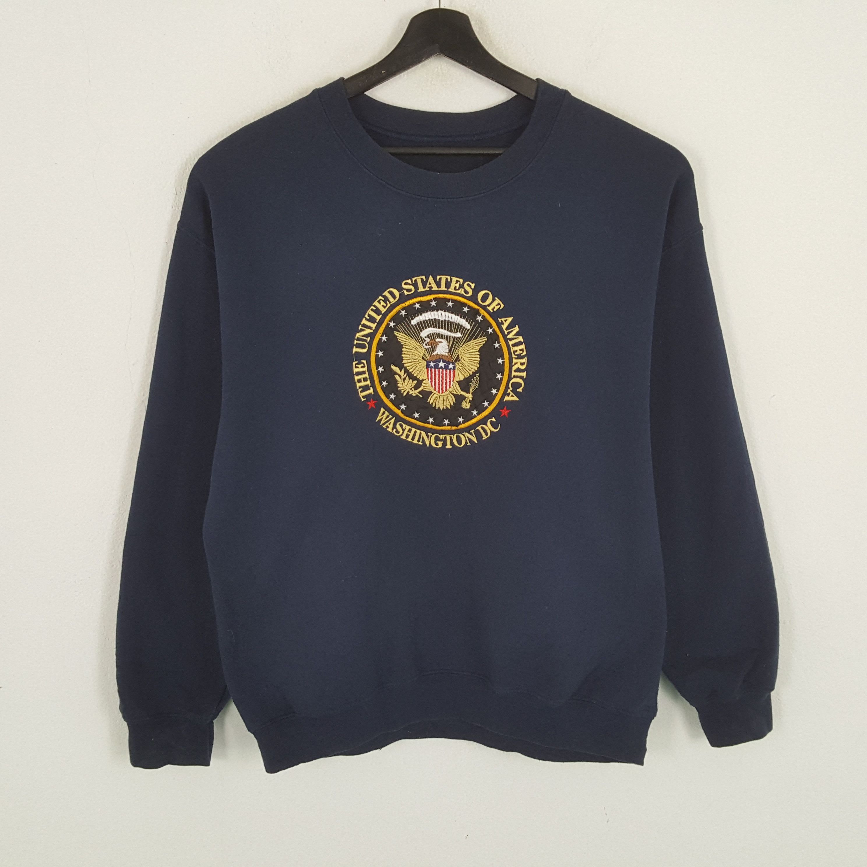 Vintage UNITED STATES OF AMERICA Washington DC Sweatshirt Size US L / EU 52-54 / 3 - 1 Thumbnail