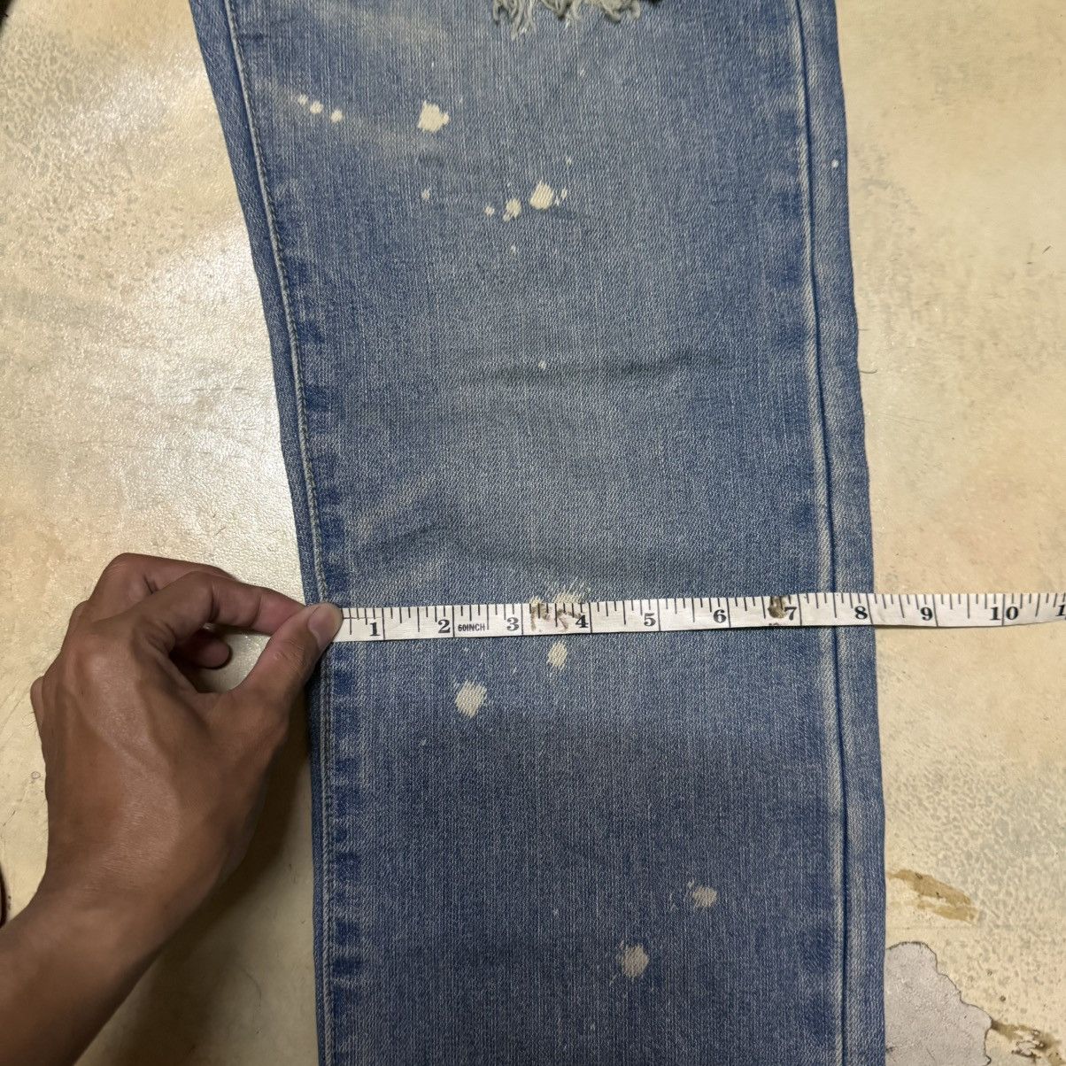 Japanese Brand Japanese Brand Distressed Denim Jeans Size US 32 / EU 48 - 10 Thumbnail