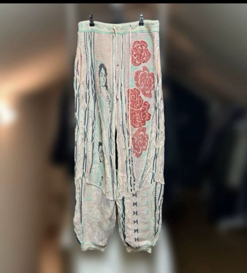 Kapital Kapital KAPITAL Virgin Maria Knit Sweatpants in Pink-2507 Size US 32 / EU 48 - 1 Thumbnail