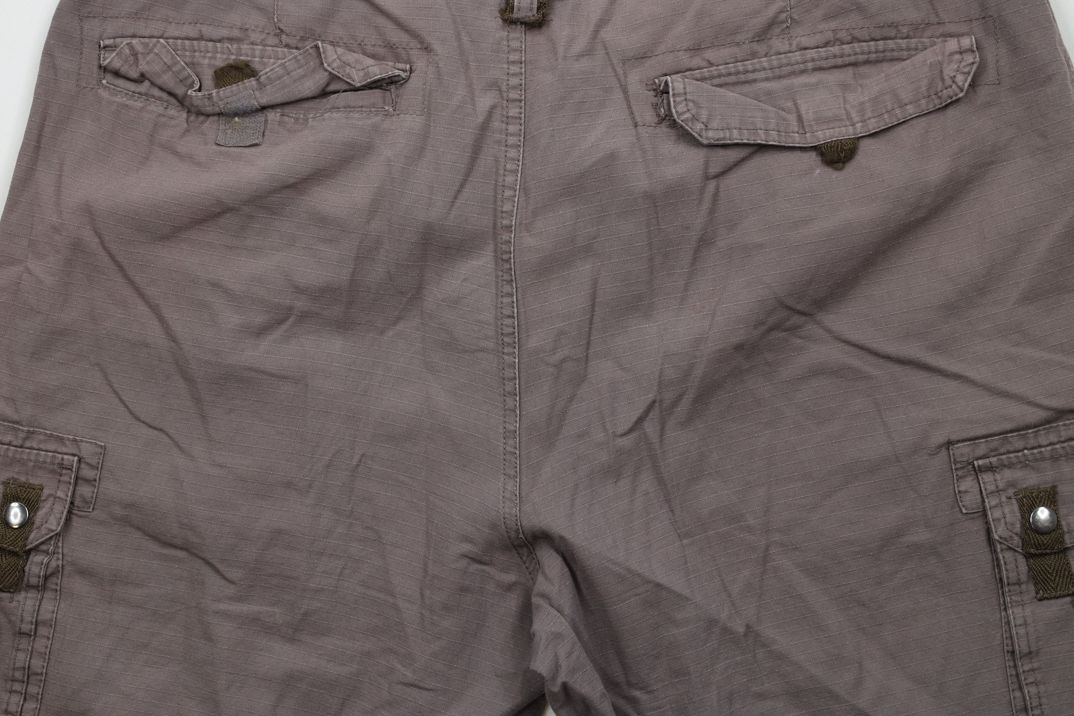 Vintage Vintage Y2K Streetwear Faded Ripstop Baggy Cargo Shorts Gray Size US 38 / EU 54 - 11 Thumbnail