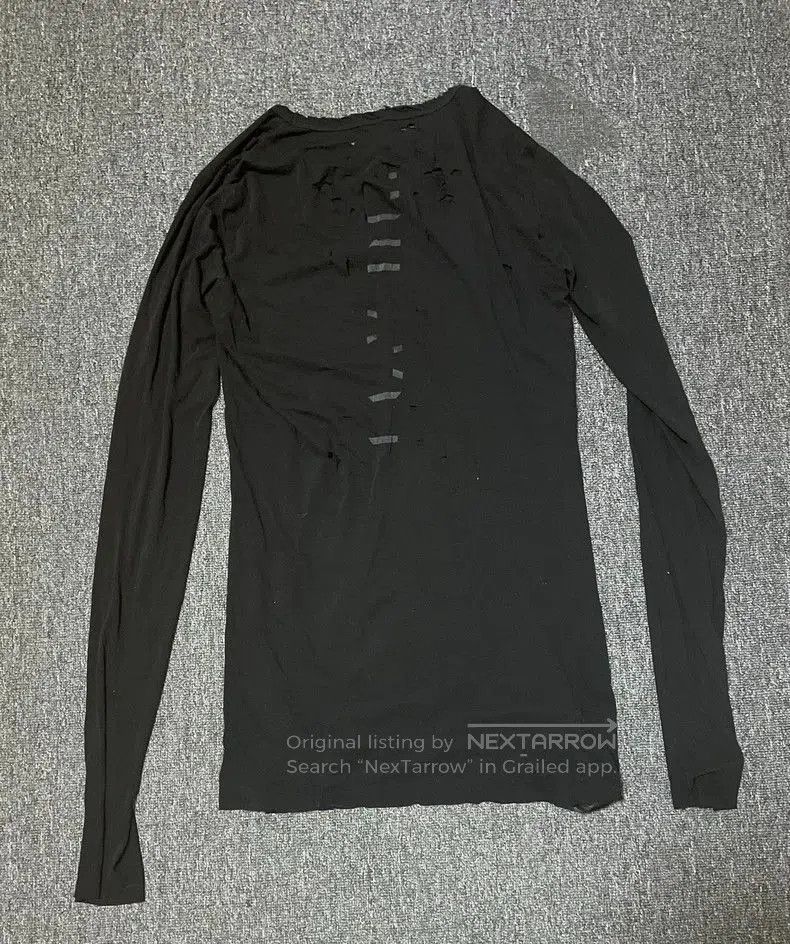 Rick Owens Unravel Project Distressed Long Sleeve T. Size US M / EU 48-50 / 2 - 4 Thumbnail