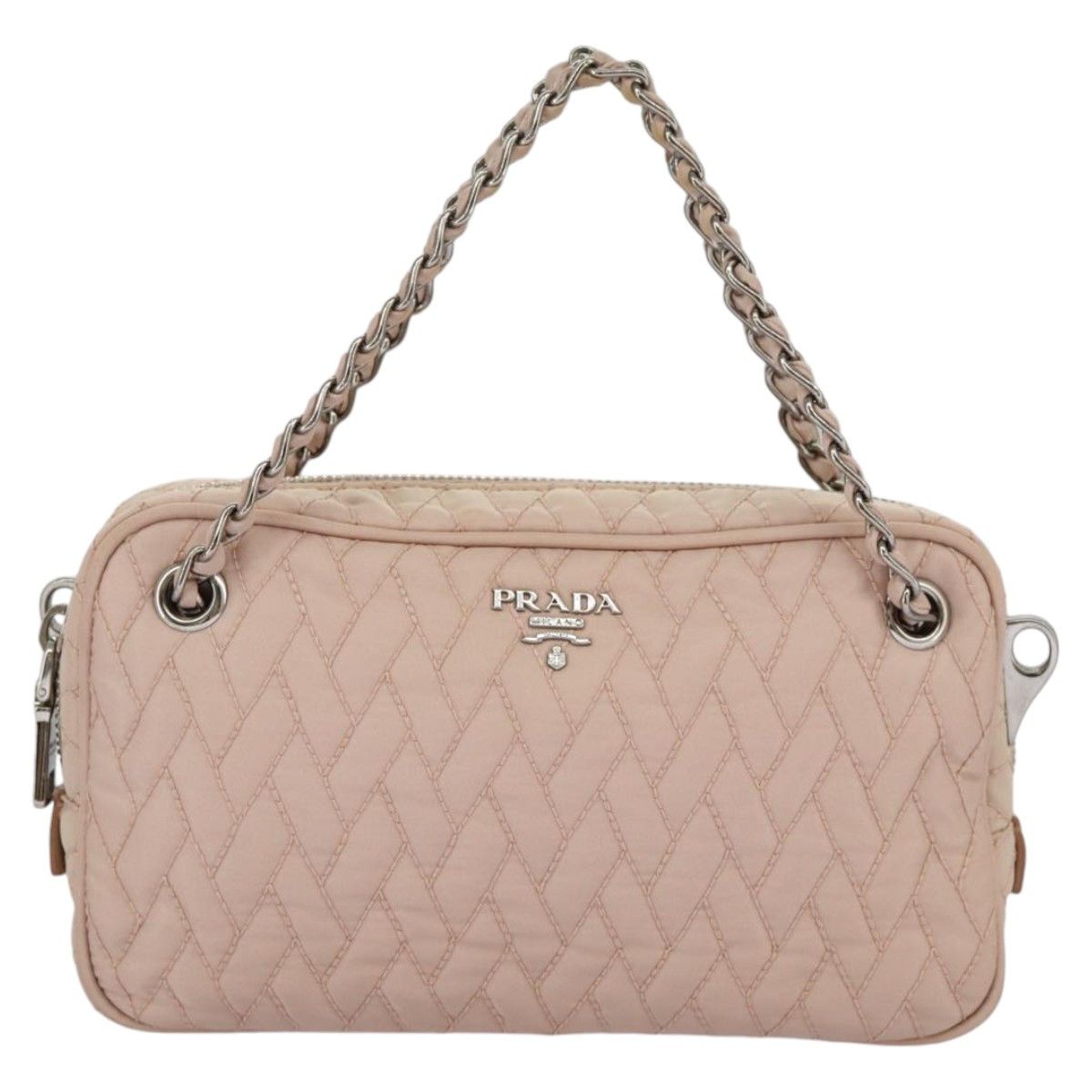 Prada Pink Synthetic Shoulder Bag (Pre-Owned) Size ONE SIZE - 1 Thumbnail
