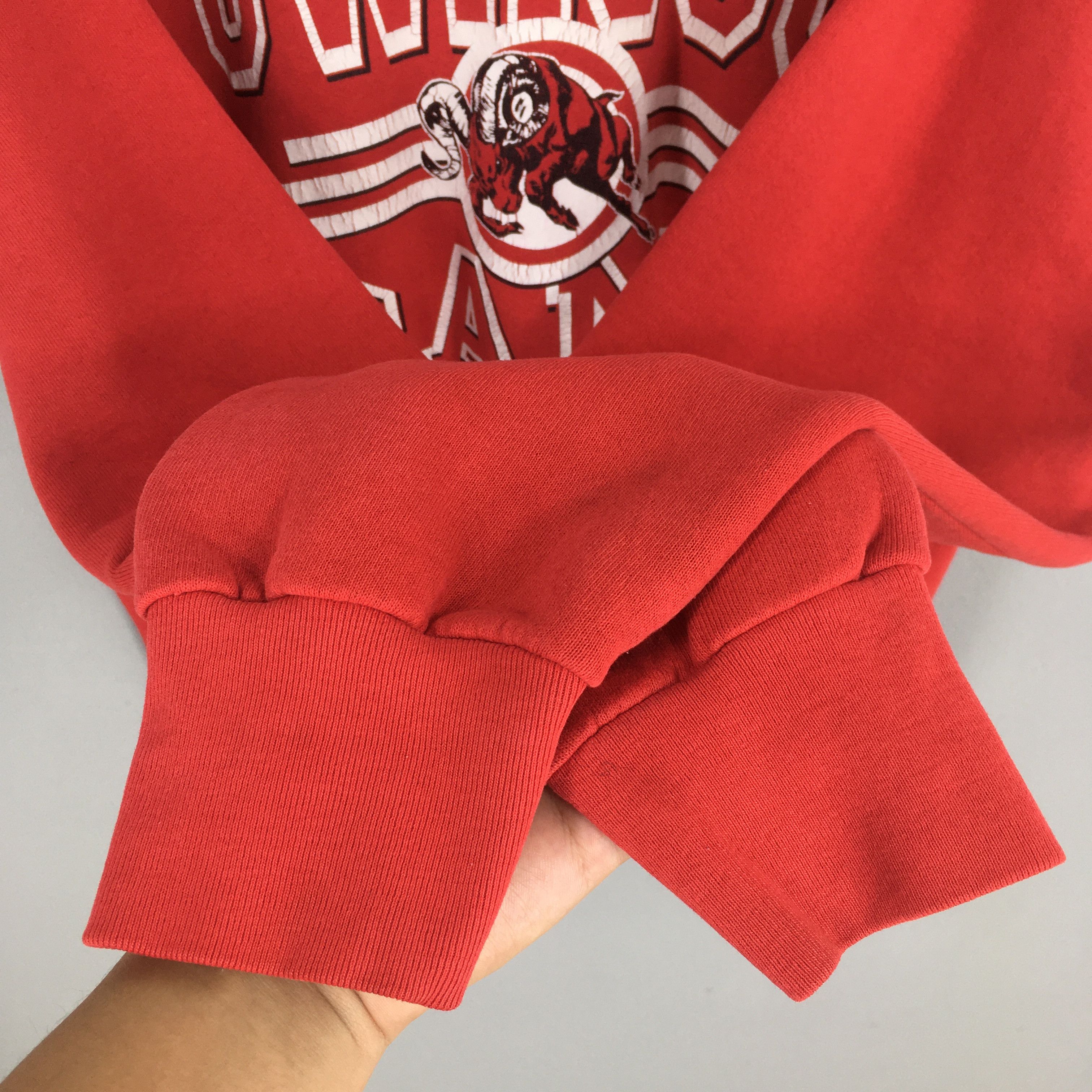Other Vintage 90s Oklahoma Owasso Rams Red Sweatshirt XLarge Size US XL / EU 56 / 4 - 4 Thumbnail