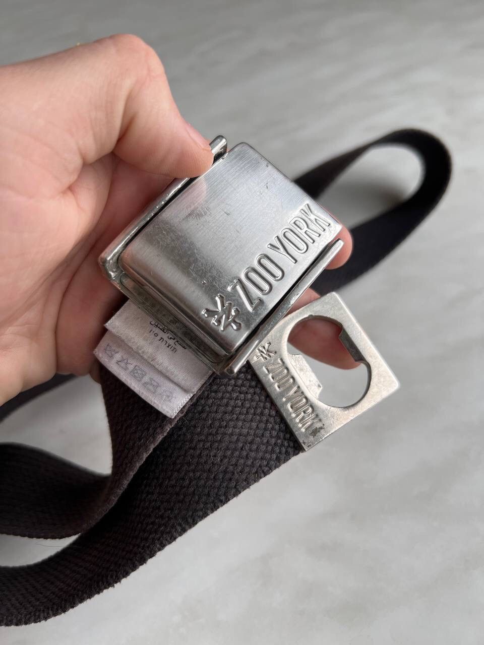 Vintage × Zoo York Zoo York black belts vintage logo Y2K metal chrome buckle Size ONE SIZE - 4 Thumbnail