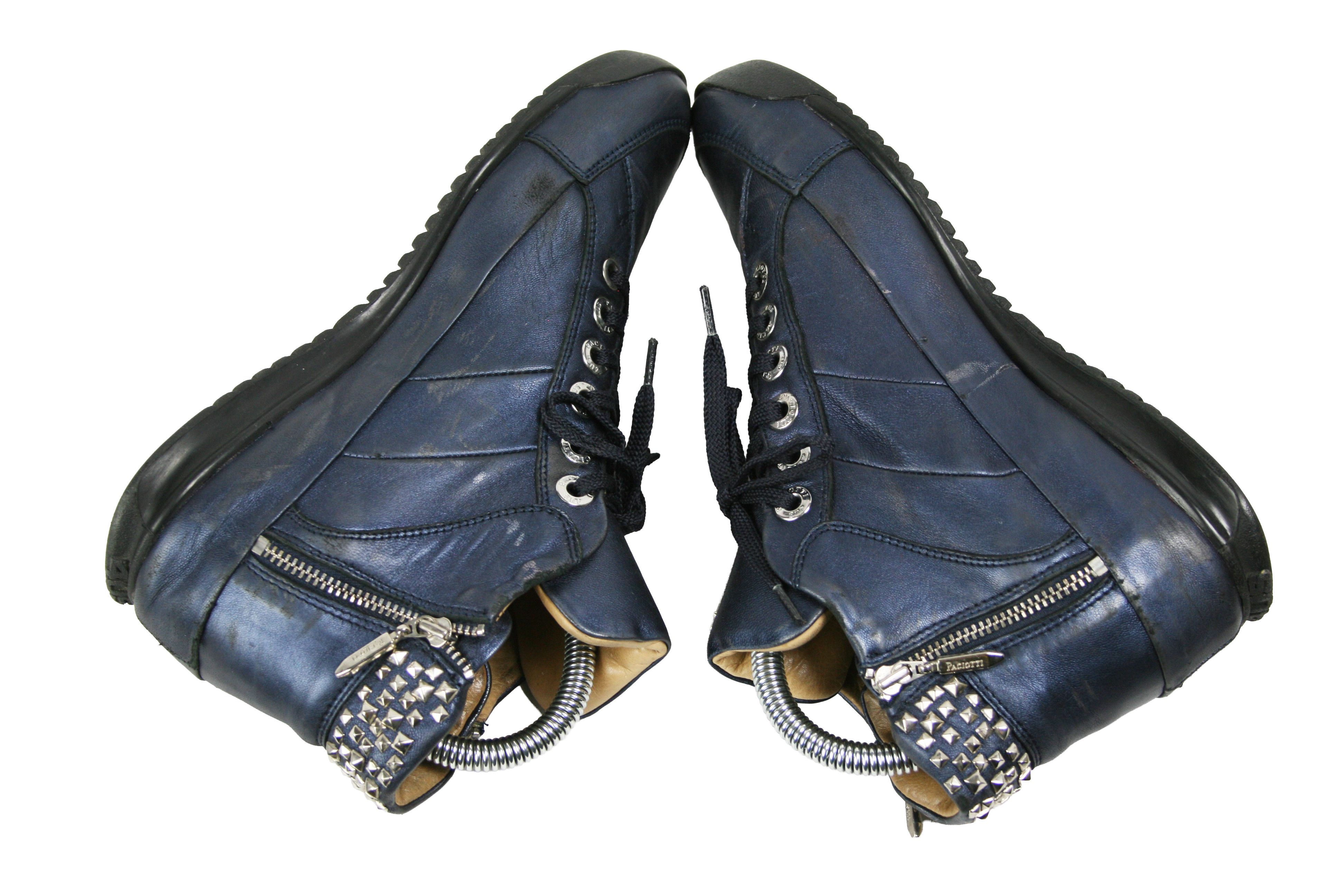 Paciotti 00S Y2K Rockstuds Side Zip Sneakers Vintage Size US 7 / IT 37 - 8 Thumbnail
