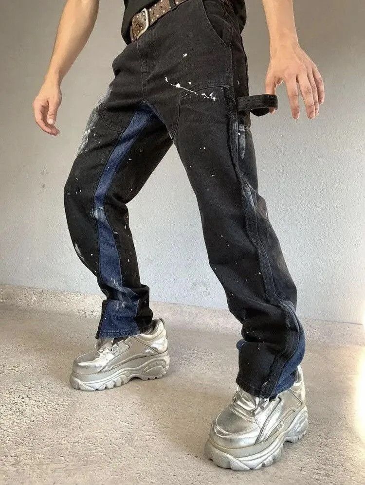Affliction × Le Grande Bleu (L.G.B.) Watanabe Style G Star Raw Bondage GOA Pants Cargo Size US 31 - 3 Thumbnail
