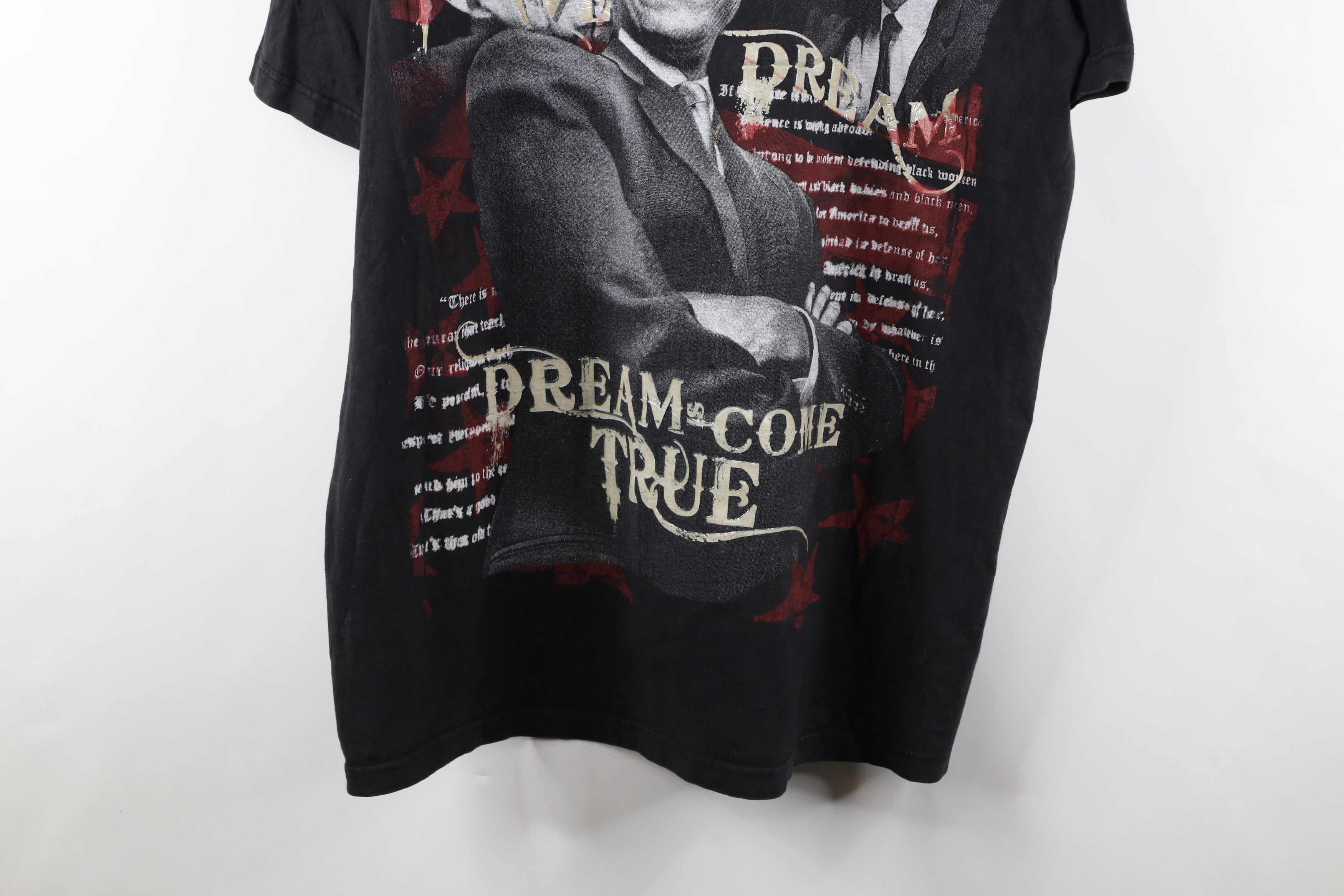 Vintage Vintage Y2K Streetwear Obama Malcolm X MLK Jr T-Shirt Black Size US XXL / EU 58 / 5 - 3 Thumbnail