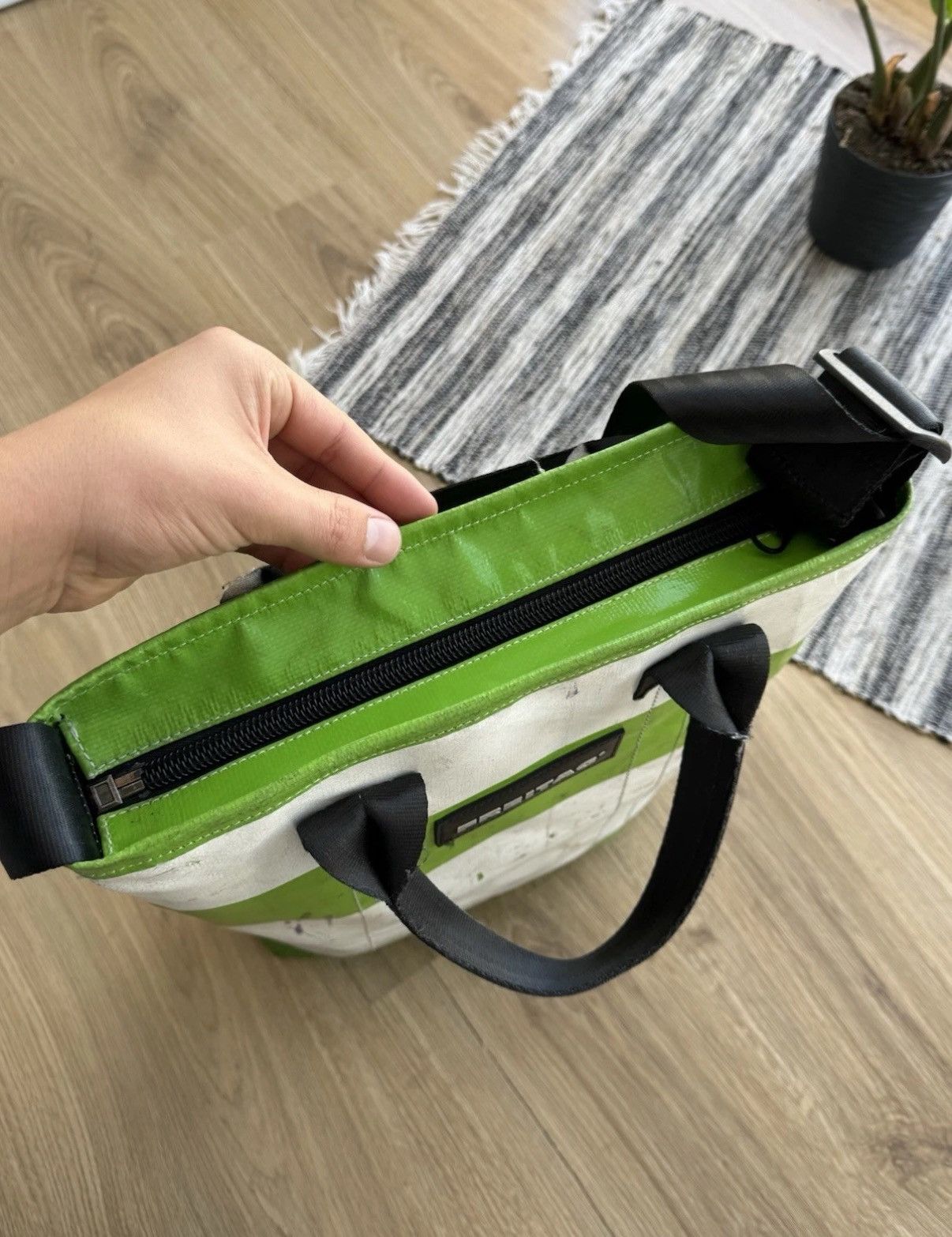 Freitag Freitag Handbag F203 Vintage Green Crossbody Shoulder Bag Size ONE SIZE - 11 Thumbnail