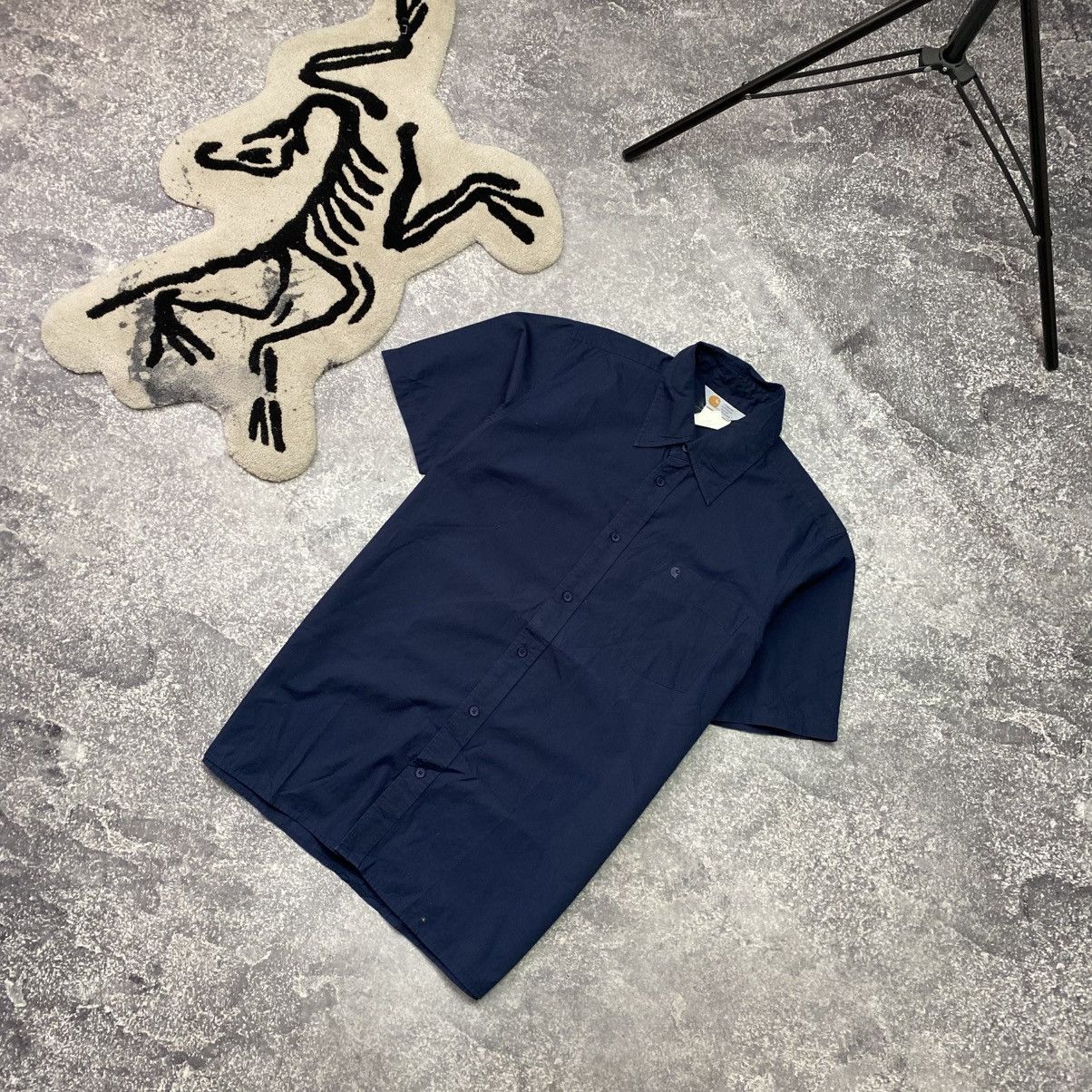 Carhartt Vintage Carhartt Wip Small logo button y2k opium shirt Size US M / EU 48-50 / 2 - 1 Thumbnail