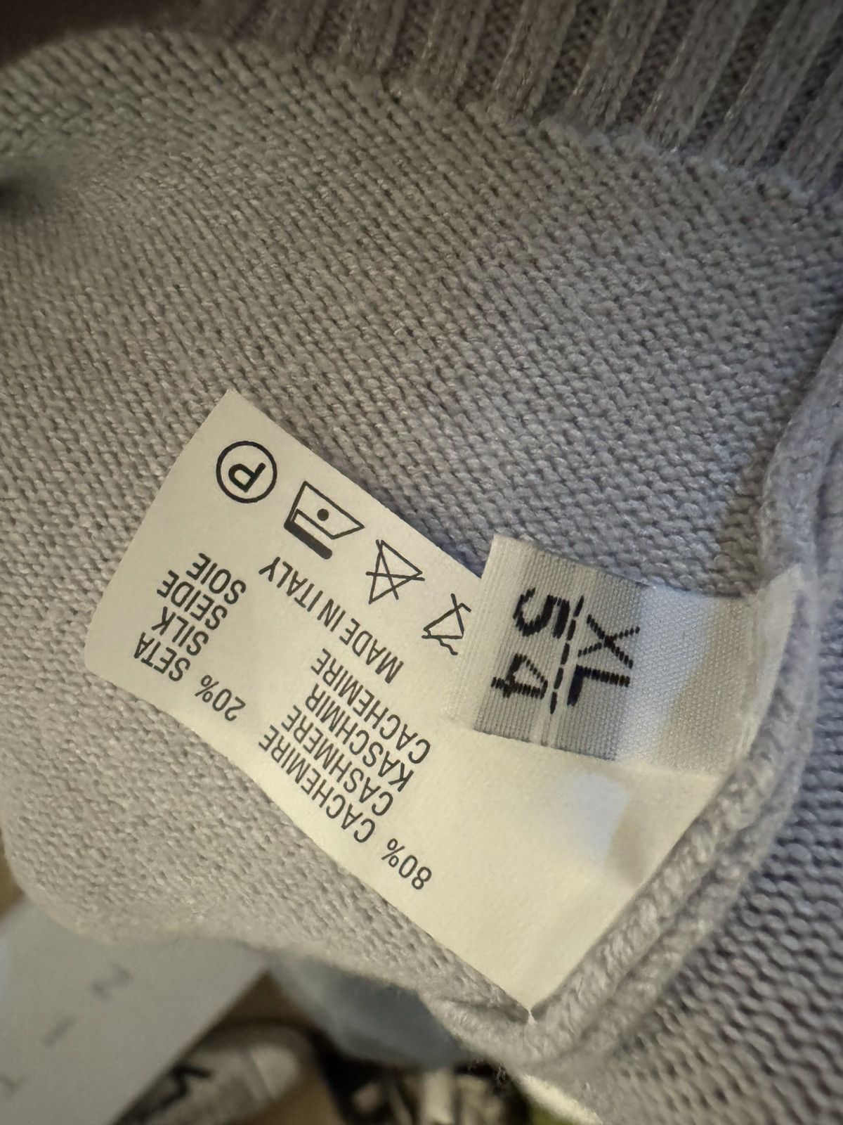 Kiton Kiton Napoli Men’s Cardigan Sweater Grey Cashmere Size XL Size US L / EU 52-54 / 3 - 6 Thumbnail