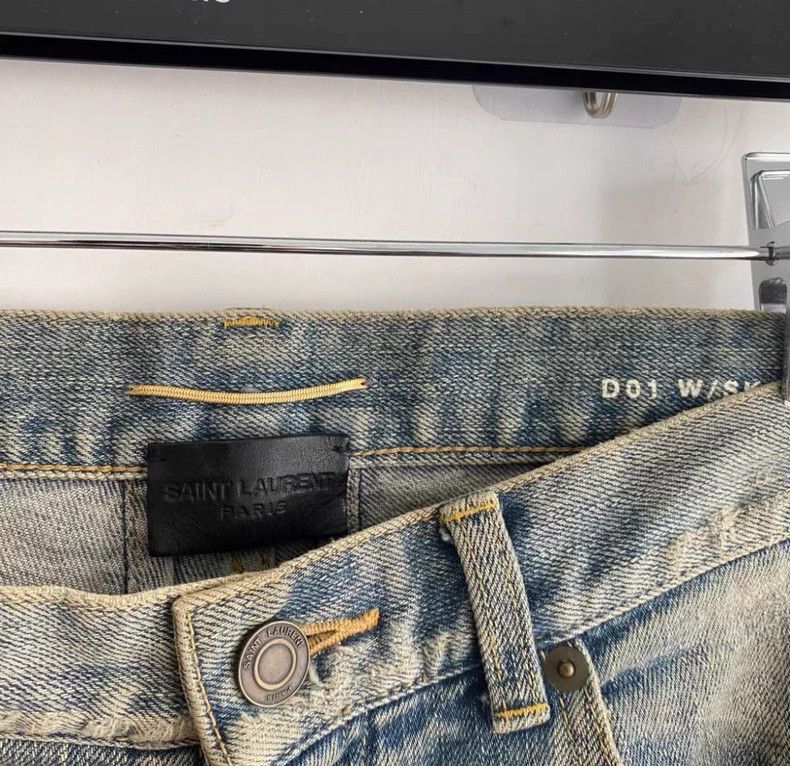Saint Laurent Paris Saint Laurent Paris 14ss erosion maximum damage jeans 2505- Size US 29 - 5 Thumbnail