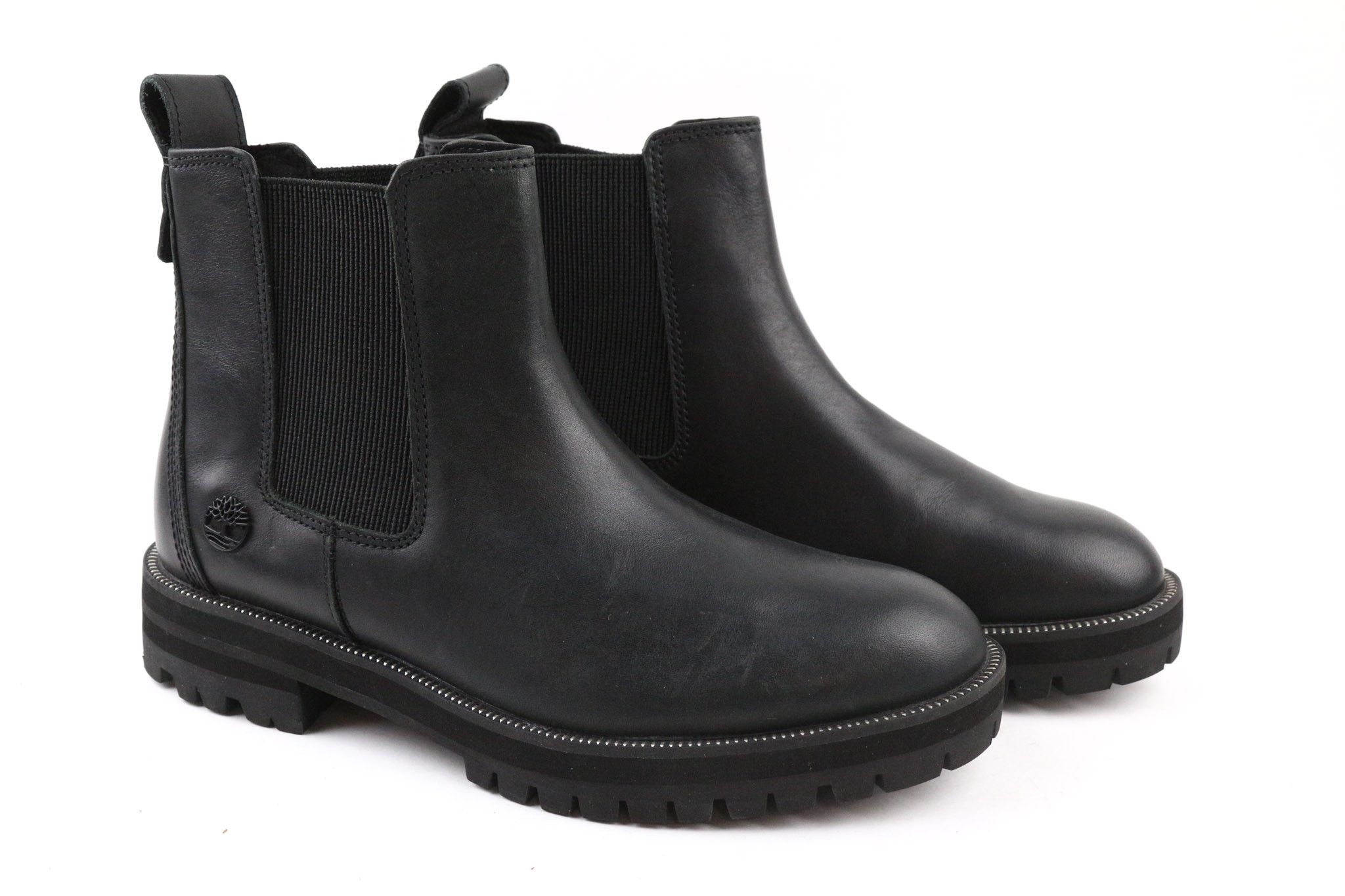 Timberland A2KRE UK5 Black Leather Elastic Side Shoes 79621 Size US 7.5 / IT 37.5 - 1 Thumbnail