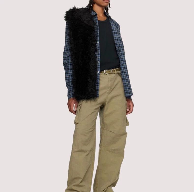 Our Legacy Our Legacy Black long velvet scarf Size ONE SIZE - 3 Thumbnail