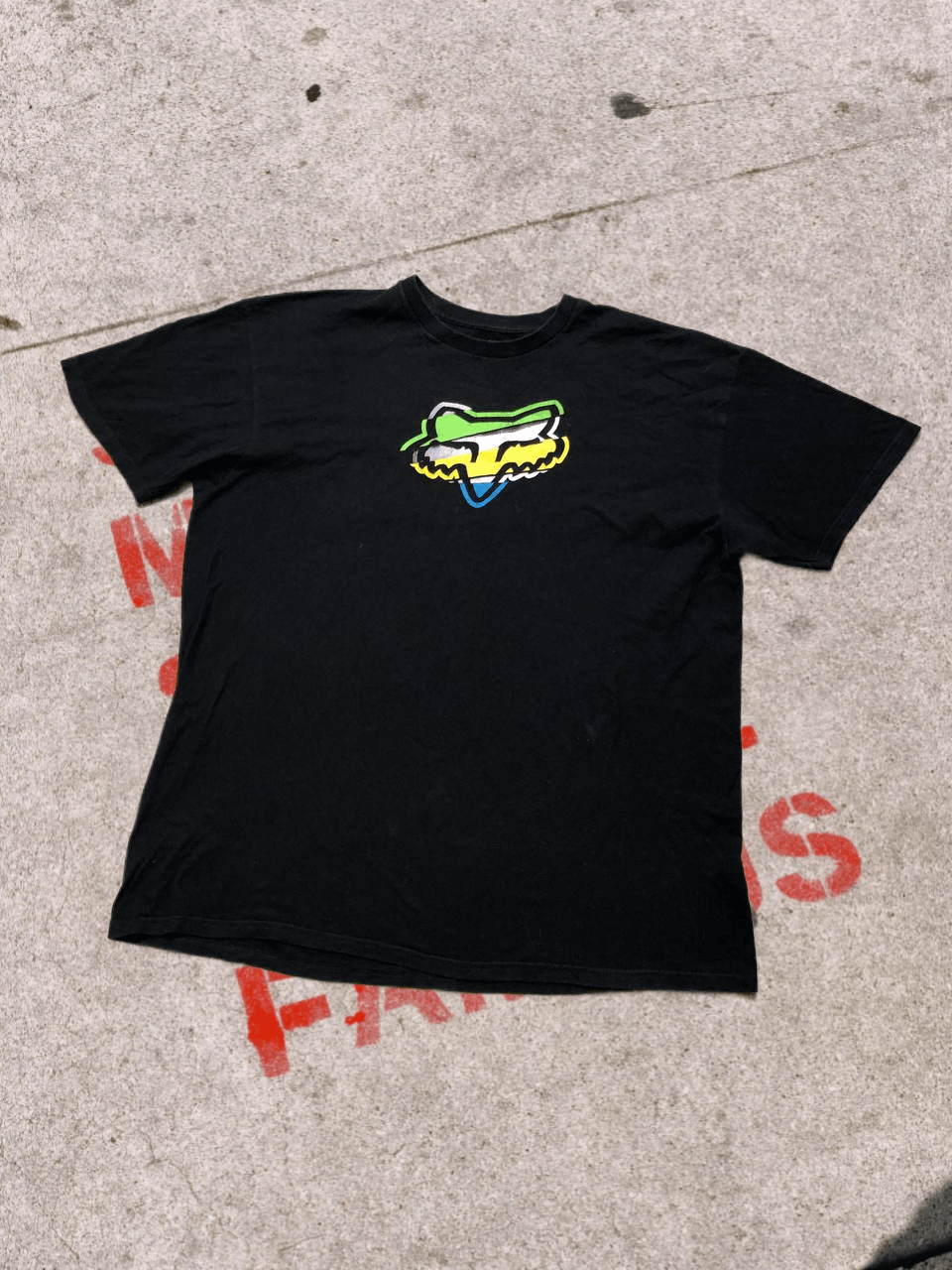 Fox Racing Y2K Fox Racing Black Graphic Vintage t shirt Size US XL / EU 56 / 4 - 1 Thumbnail