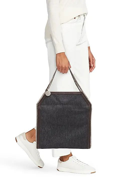 Stella McCartney os11x1225 Size: OS / Falabella Babybella Denim Tote Bag Blue Size ONE SIZE - 2 Thumbnail