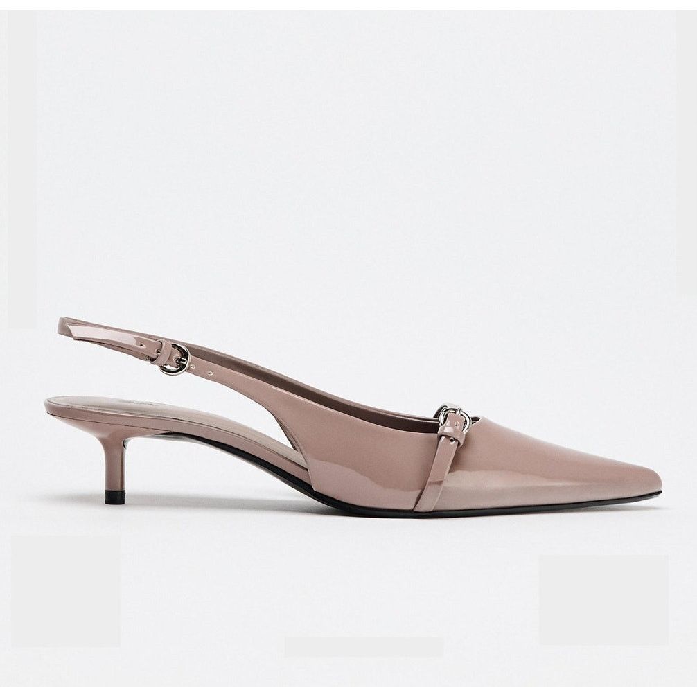 Zara ZARA Pointed Toe Kitten Heels NWT Size US 10 / IT 40 - 10 Thumbnail